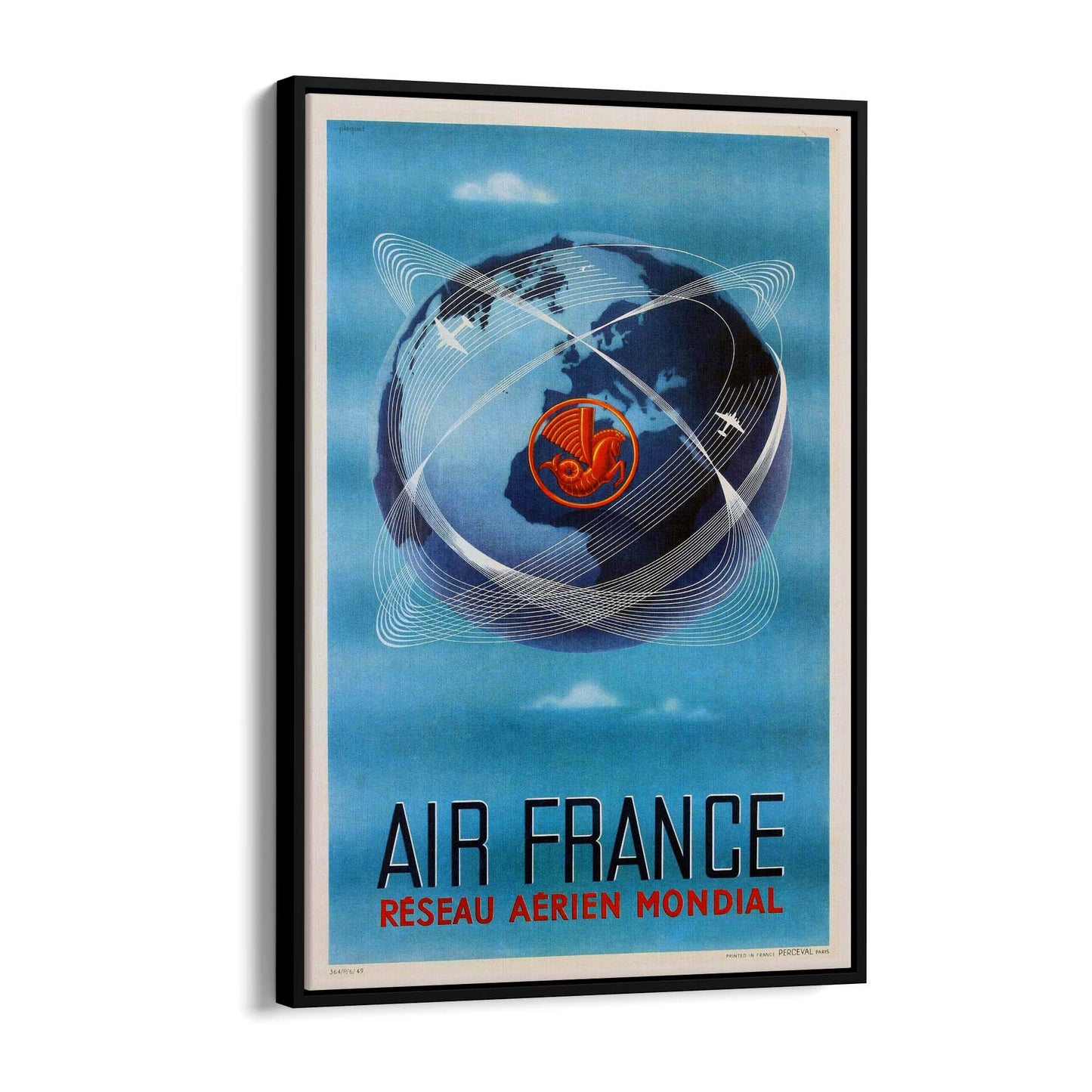 Air France - World Travel Vintage Advert Wall Art - The Affordable Art Company