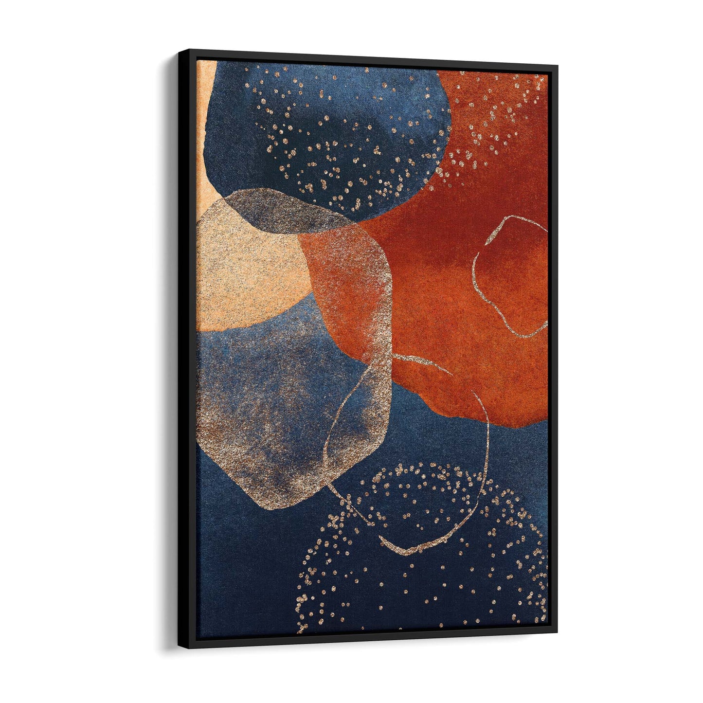 Abstract Modern Watercolour Shapes Painting Wall Art #4 - The Affordable Art Company