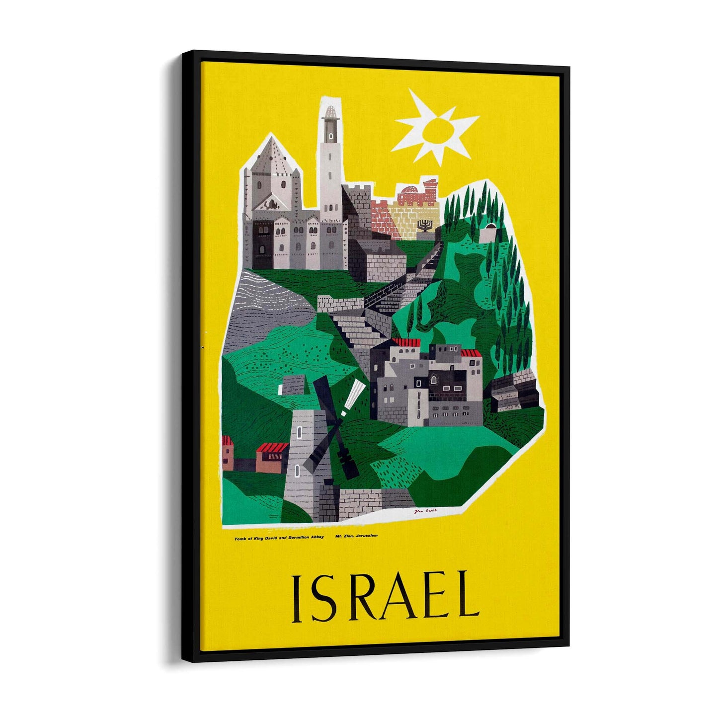 Israel Vintage Travel Advert Wall Art - The Affordable Art Company