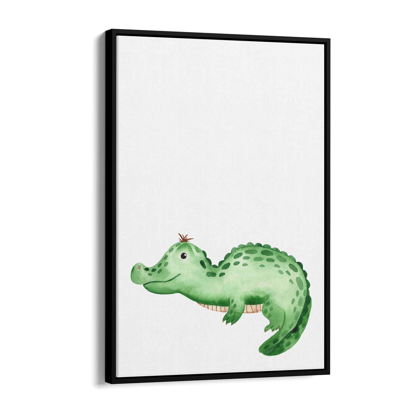 Cute Cartoon Crocodile Boys Bedroom Wall Art - The Affordable Art Company