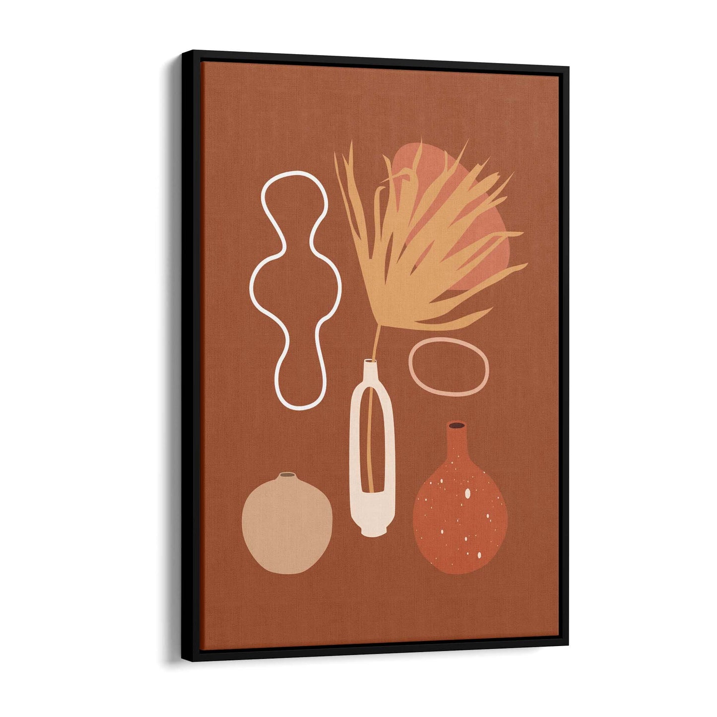 Minimal Plant Abstract Retro Kitchen Wall Art #6 - The Affordable Art Company