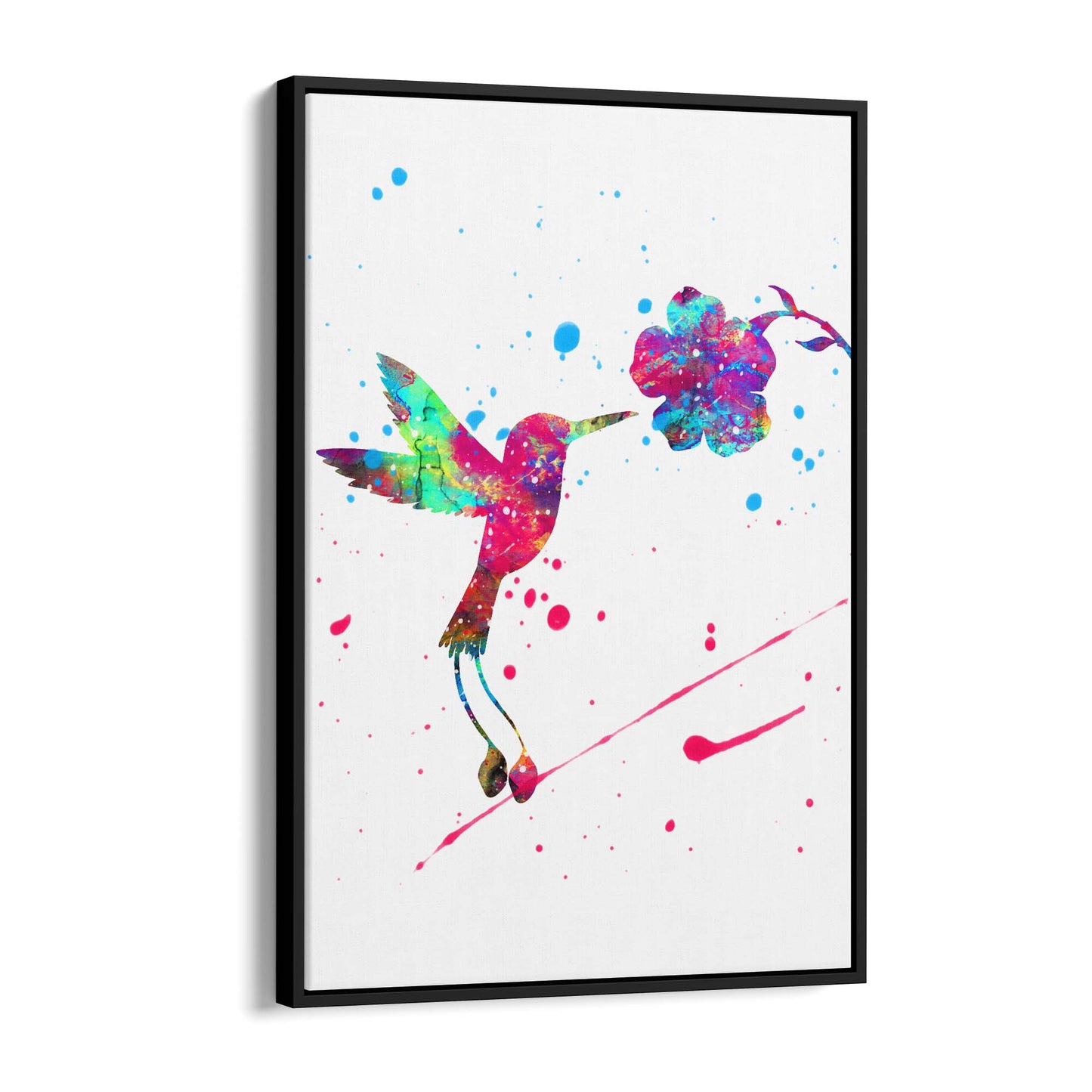 Watercolour Hummingbird Bird Nursery Wall Art #2 - The Affordable Art Company