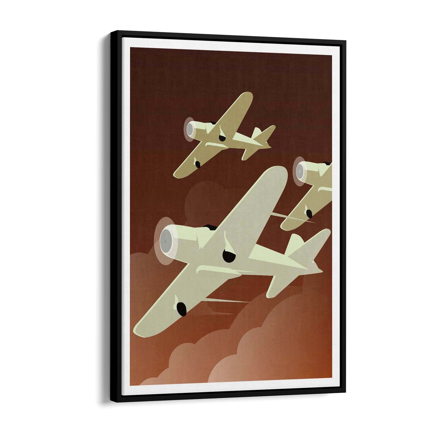 Art Deco Airplanes Vintage Retro New York Wall Art - The Affordable Art Company