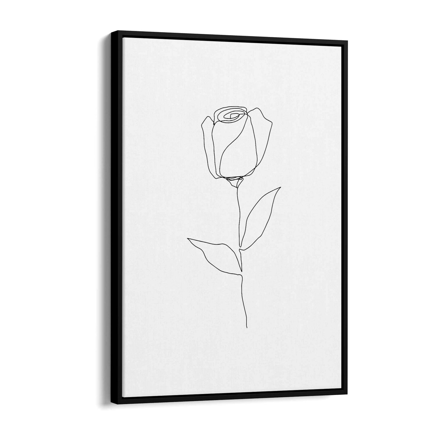 Minimal Floral Drawing Flower Abstract Wall Art #4 - The Affordable Art Company