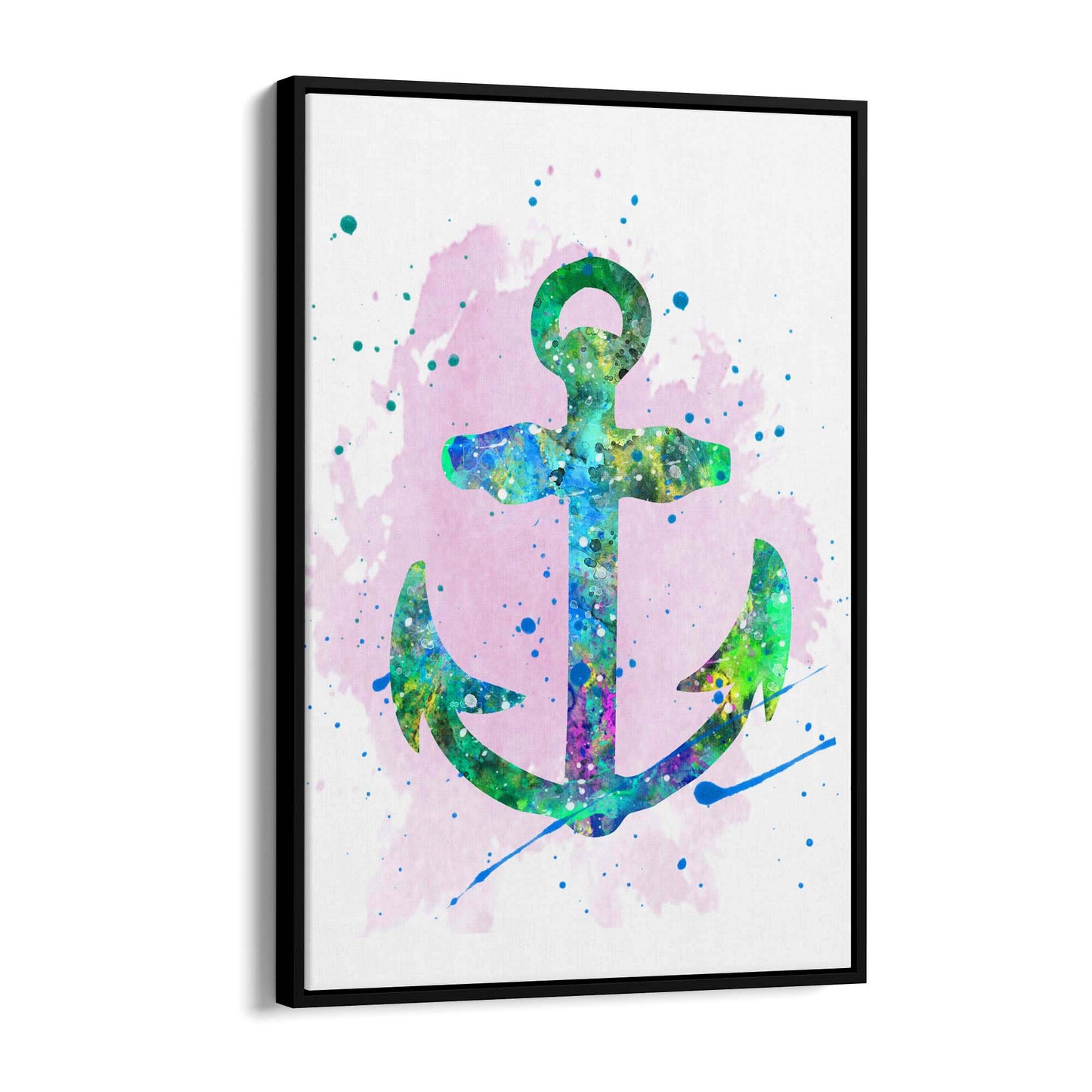 Anchor Painting Nautical Coastal Bathroom Wall Art #3 - The Affordable Art Company