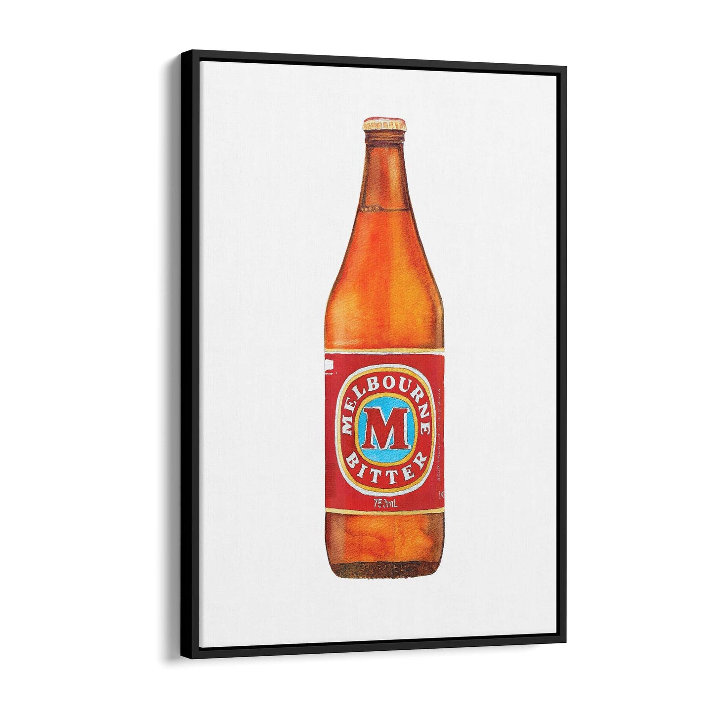 Melbourne Bitter Longneck Painting Wall Art - The Affordable Art Company