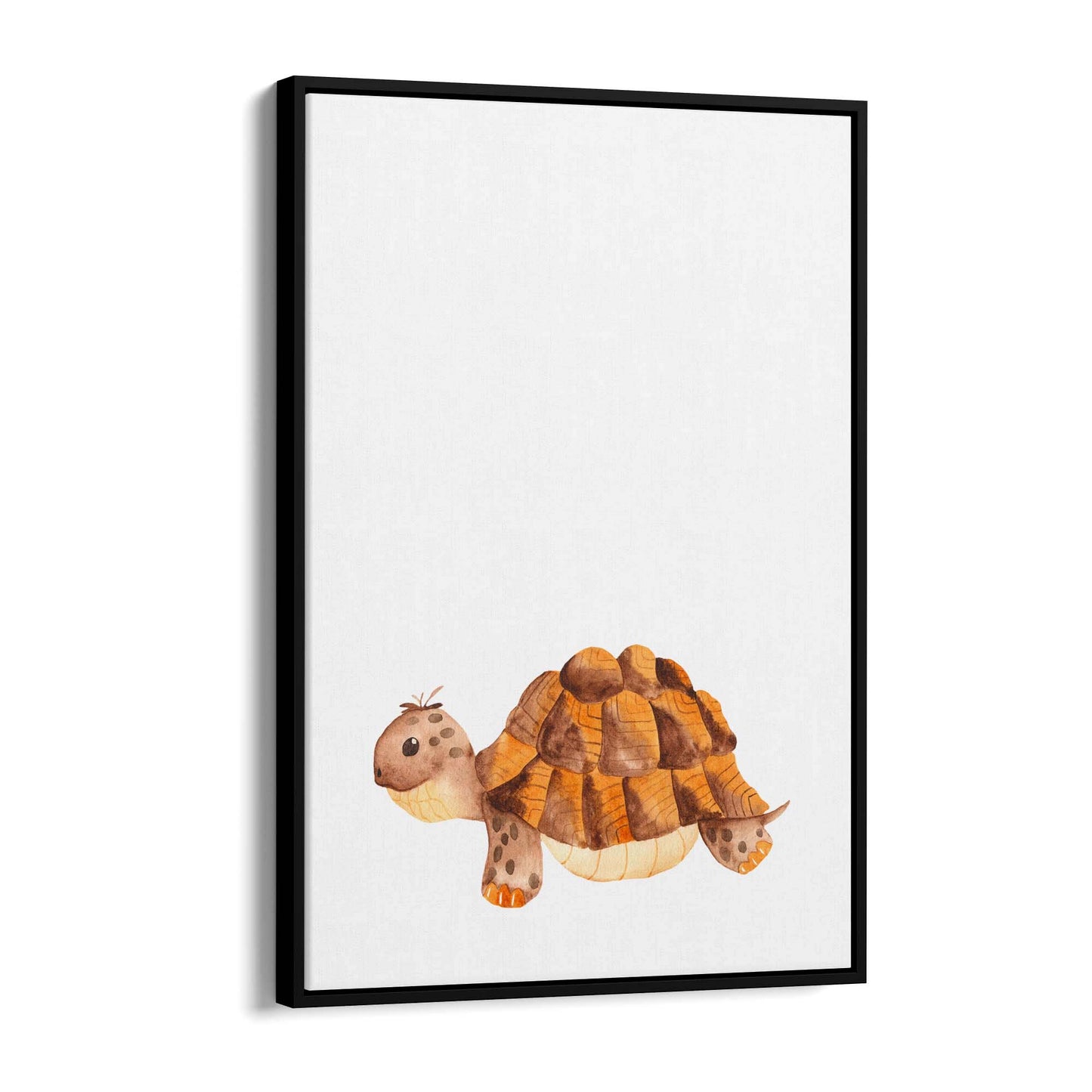 Cartoon Tortoise Cute Nursery Baby Animal Art #2 - The Affordable Art Company