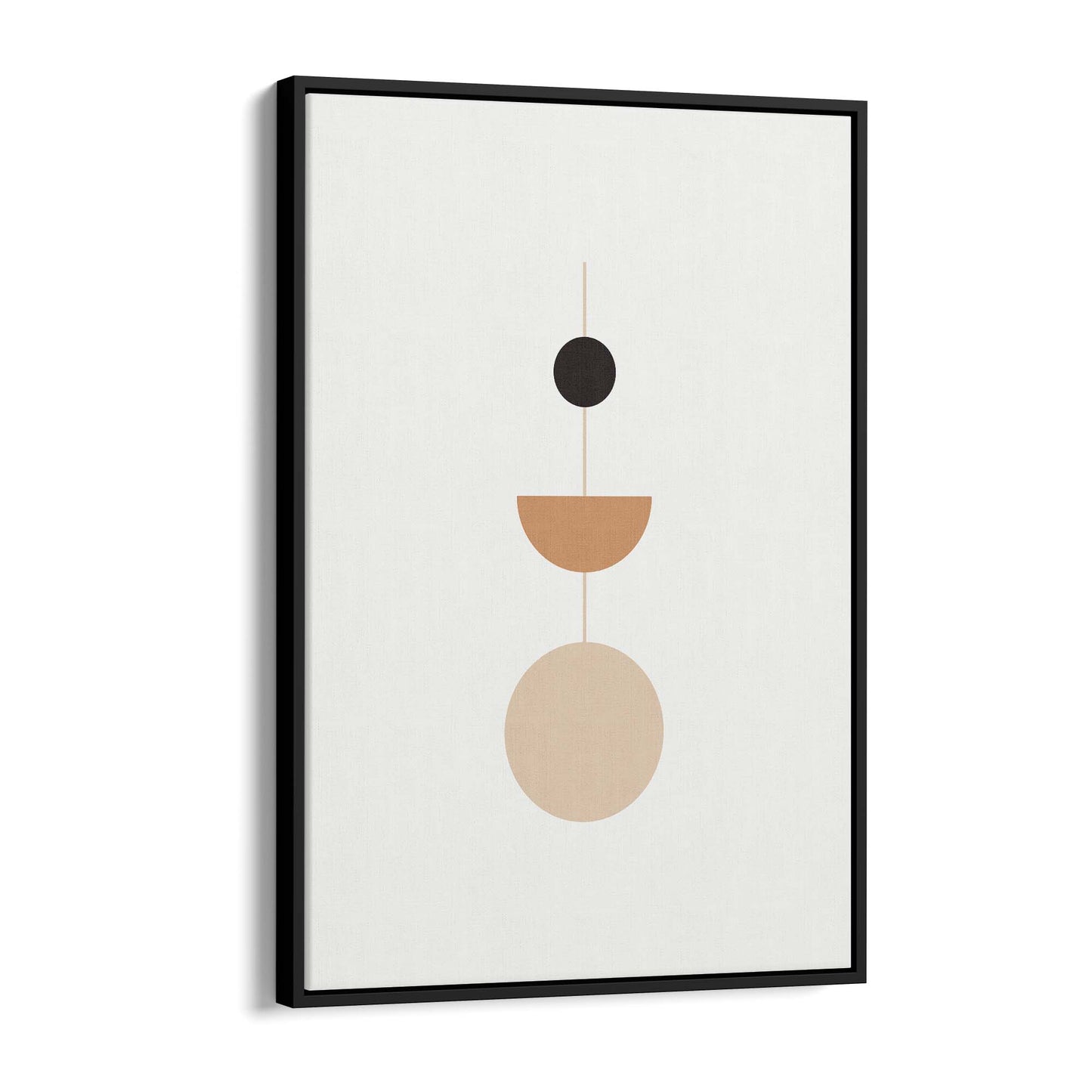 Minimal Pastel Abstract Retro Shapes Wall Art #3 - The Affordable Art Company