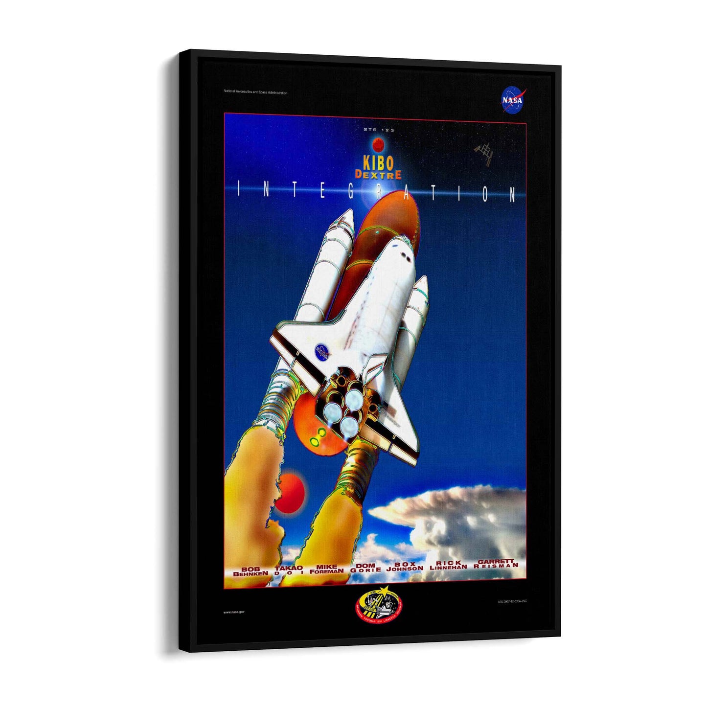 Retro Space Shuttle NASA Space Science Wall Art - The Affordable Art Company