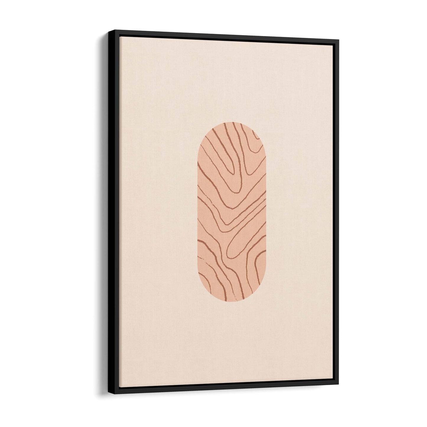 Minimal Pastel Abstract Retro Shapes Wall Art #8 - The Affordable Art Company