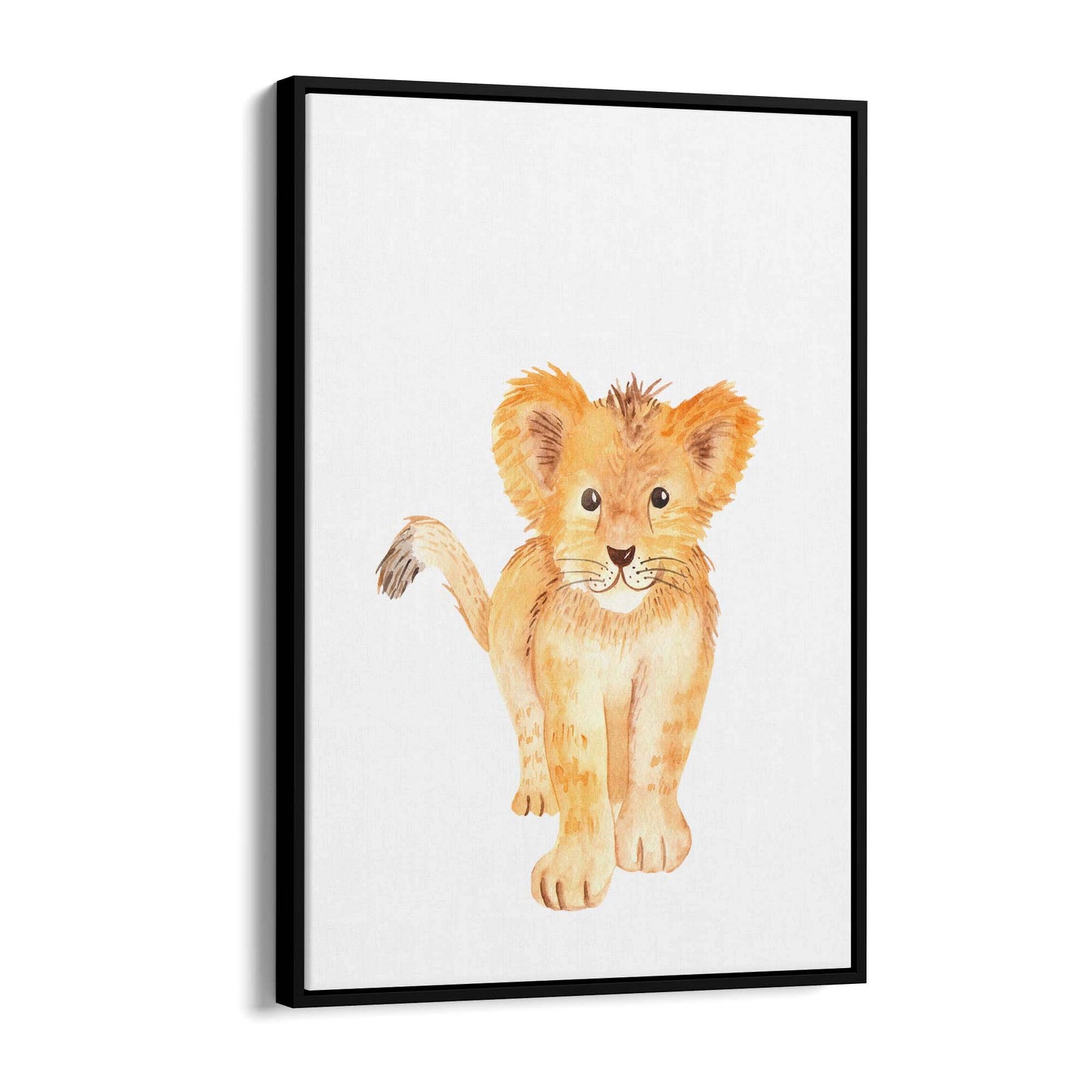 Cartoon Lion Cub Cute Nursery Baby Animal Art #2 - The Affordable Art Company