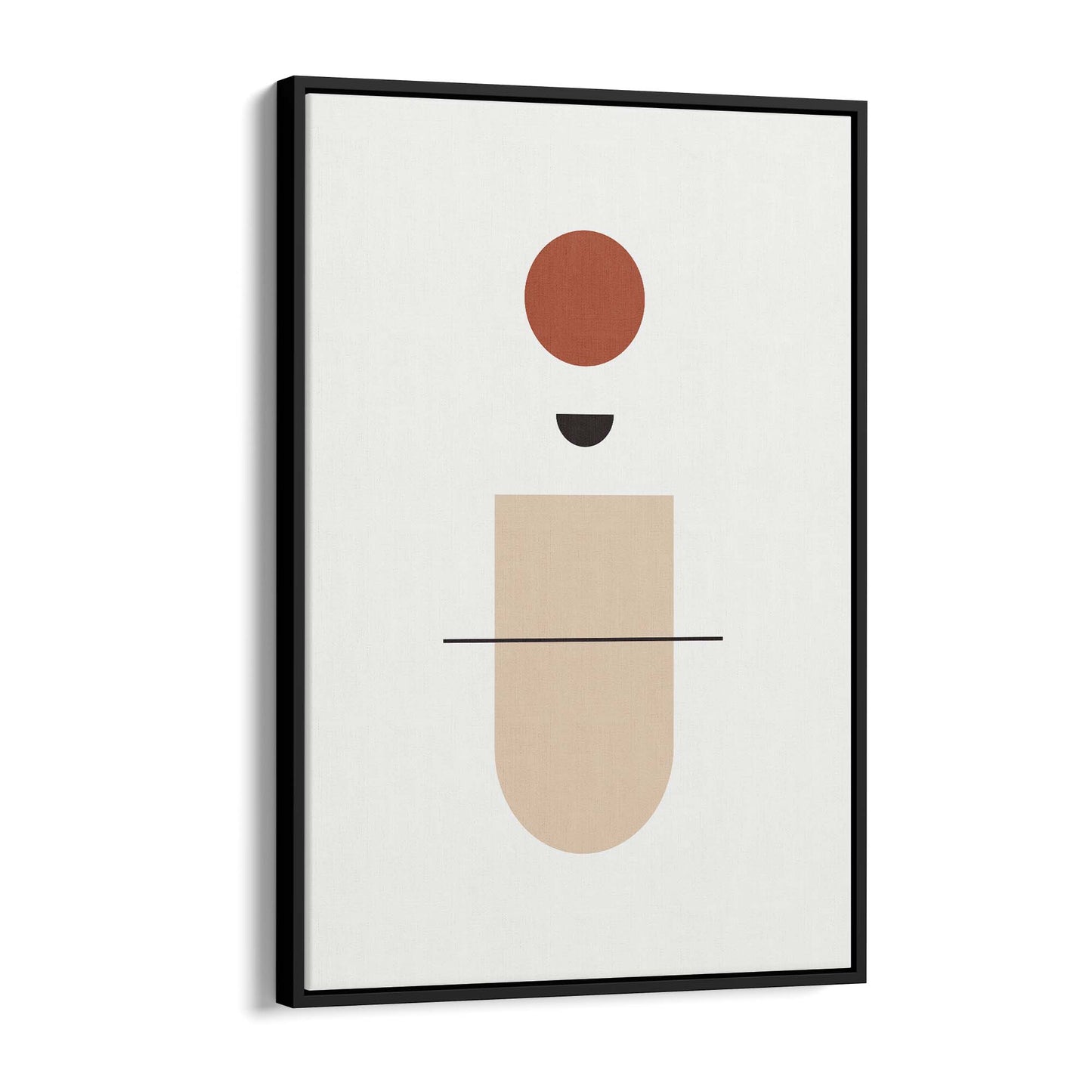 Minimal Pastel Abstract Retro Shapes Wall Art #1 - The Affordable Art Company