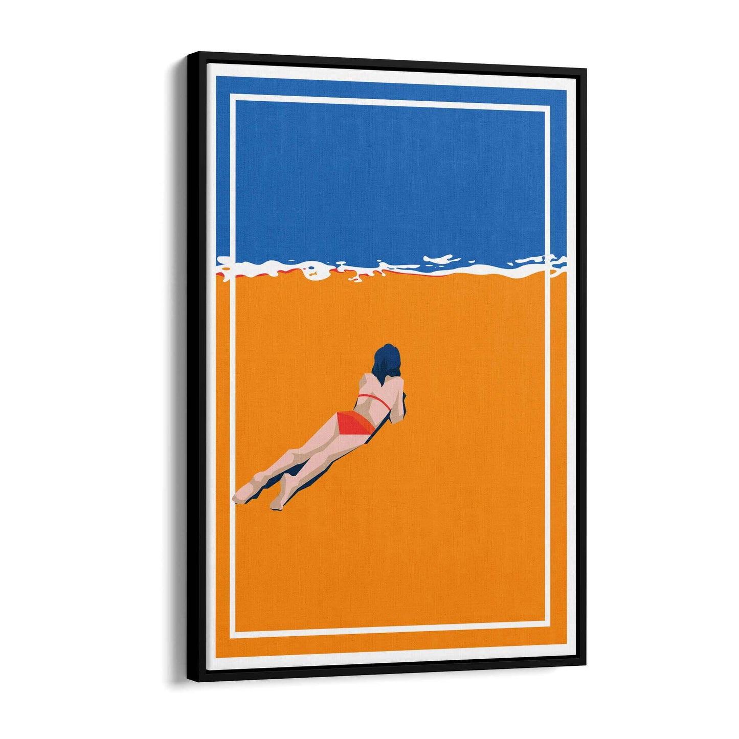 Retro Beach Summer Fashion Fun Glamour Wall Art #3 - The Affordable Art Company