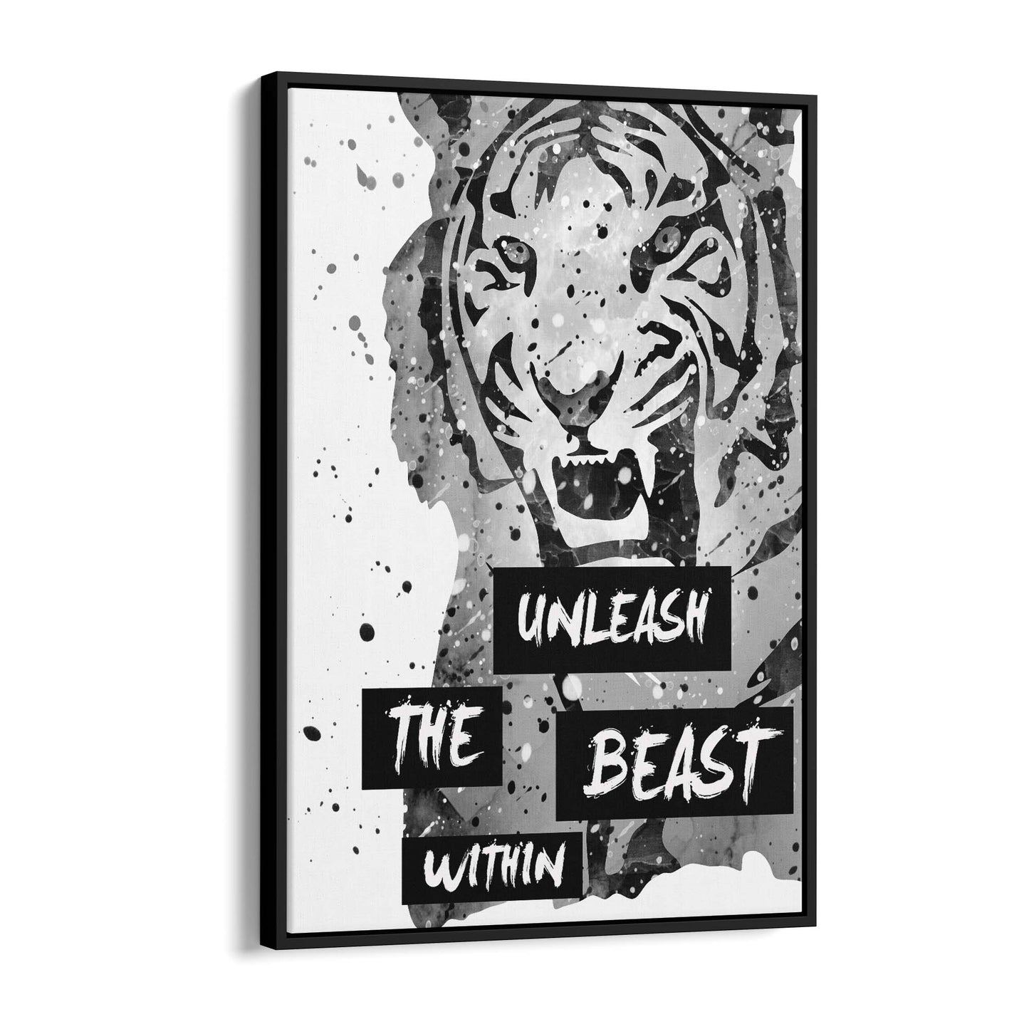 Tiger Quote Moticational Gym Fitness Wall Art - The Affordable Art Company