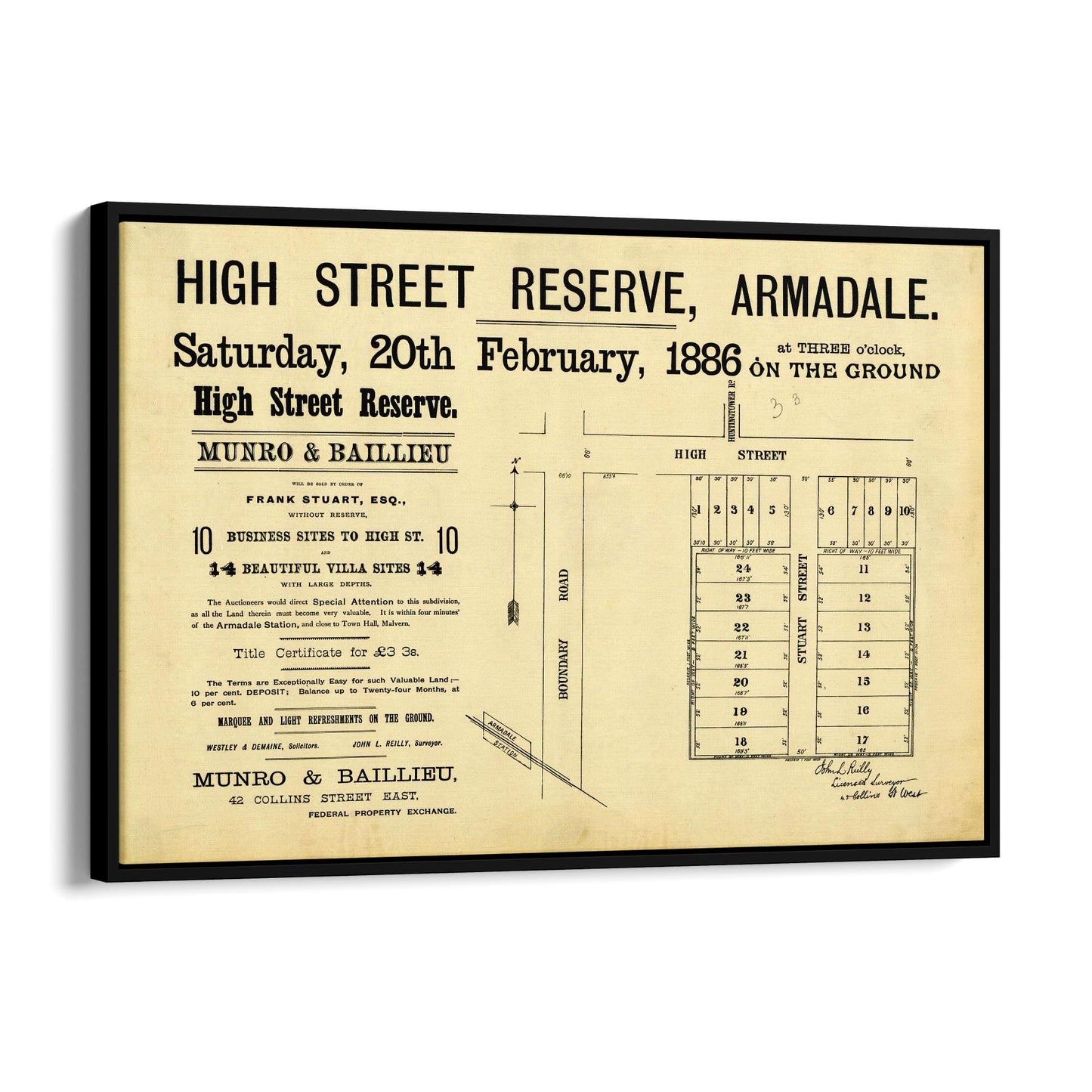 Armadale Melbourne Vintage Real Estate Advert Art #3 - The Affordable Art Company