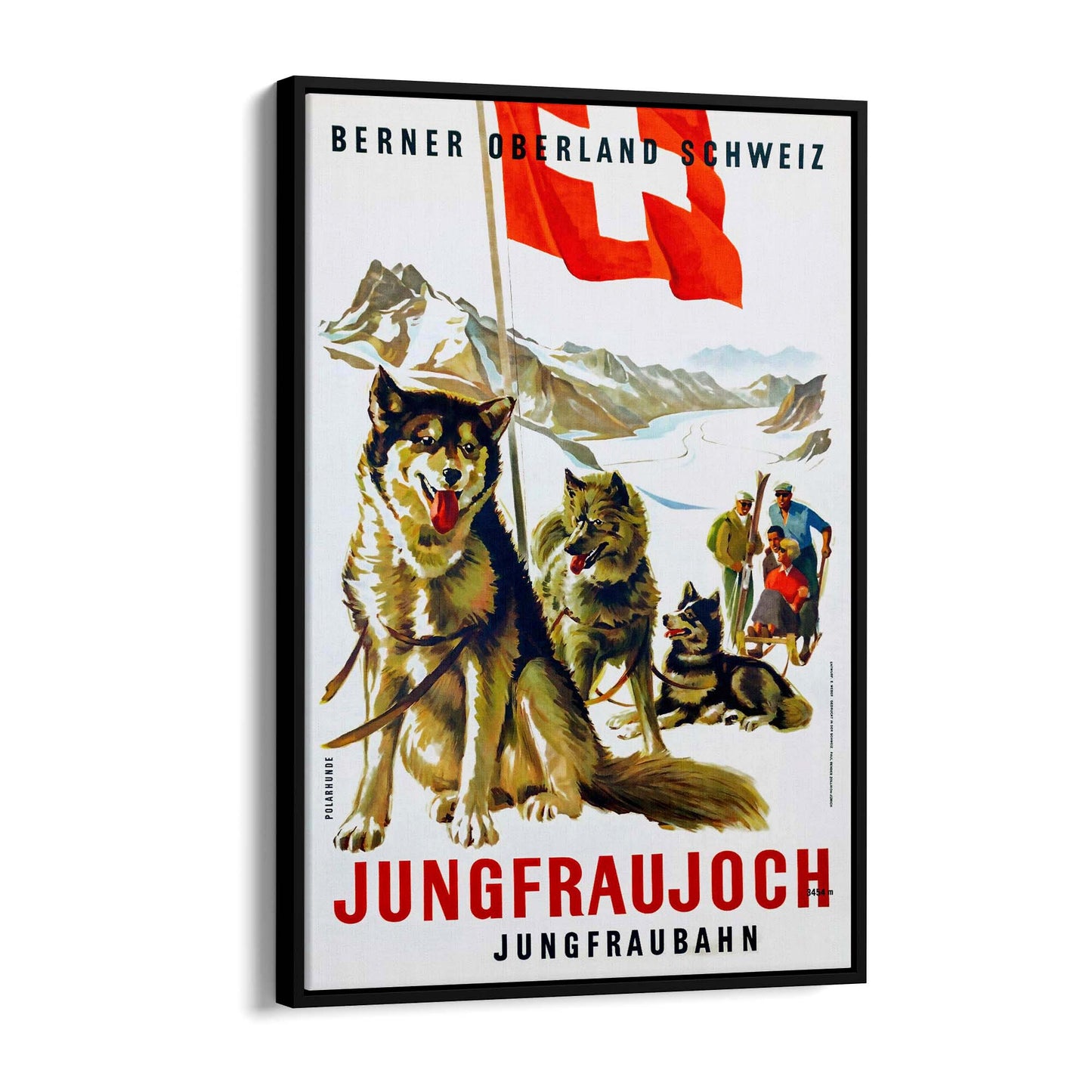 Jungfrau Switzerland Vintage Travel Advert Wall Art - The Affordable Art Company