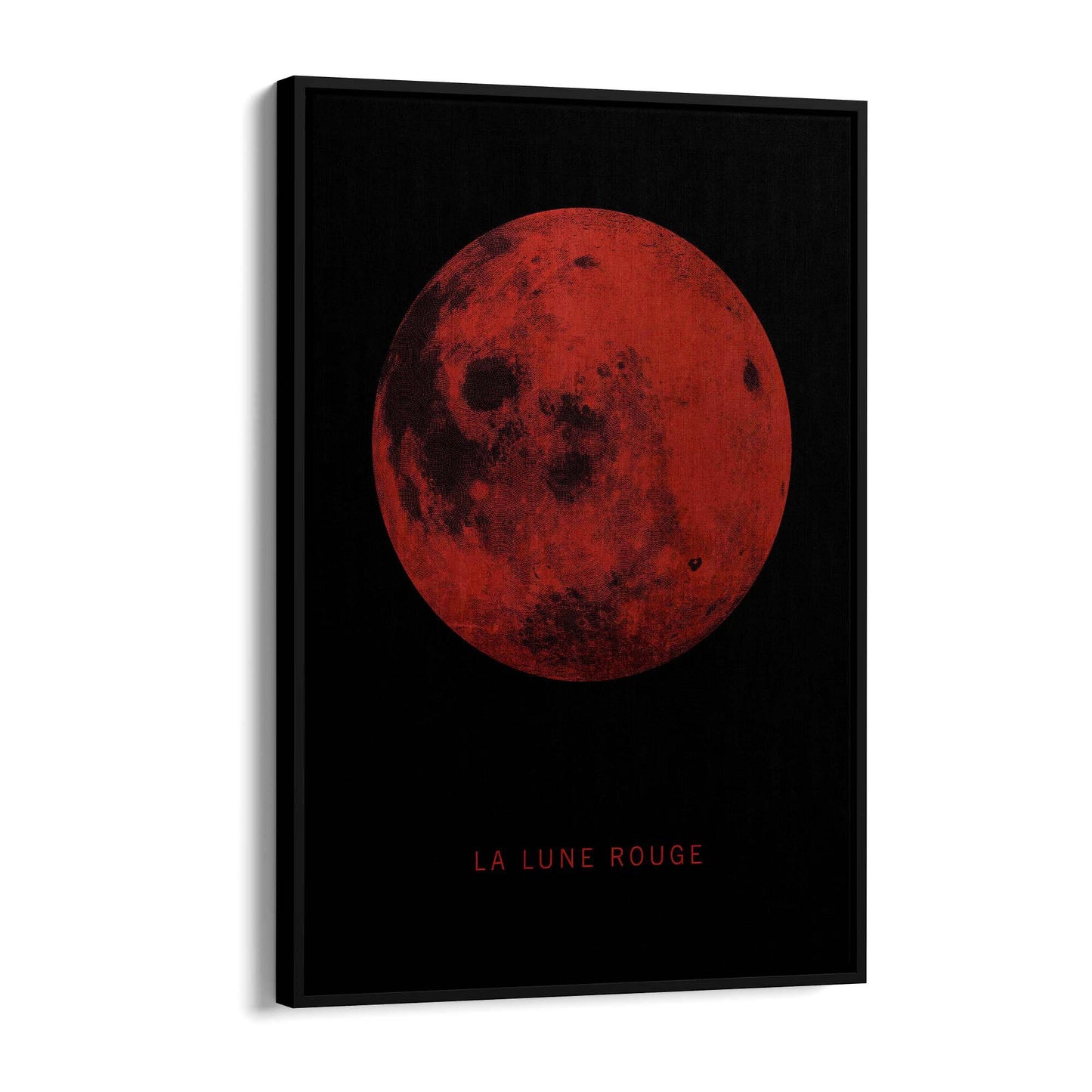 Blood Moon Minimal Artwork Space Wall Art - The Affordable Art Company