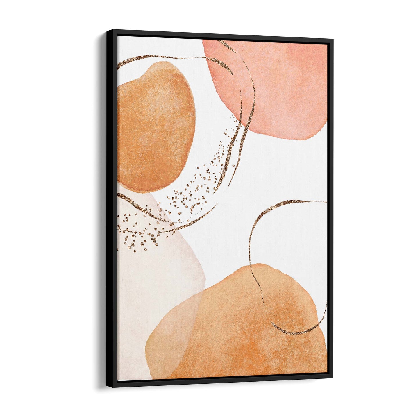 Abstract Modern Watercolour Shapes Painting Wall Art #11 - The Affordable Art Company