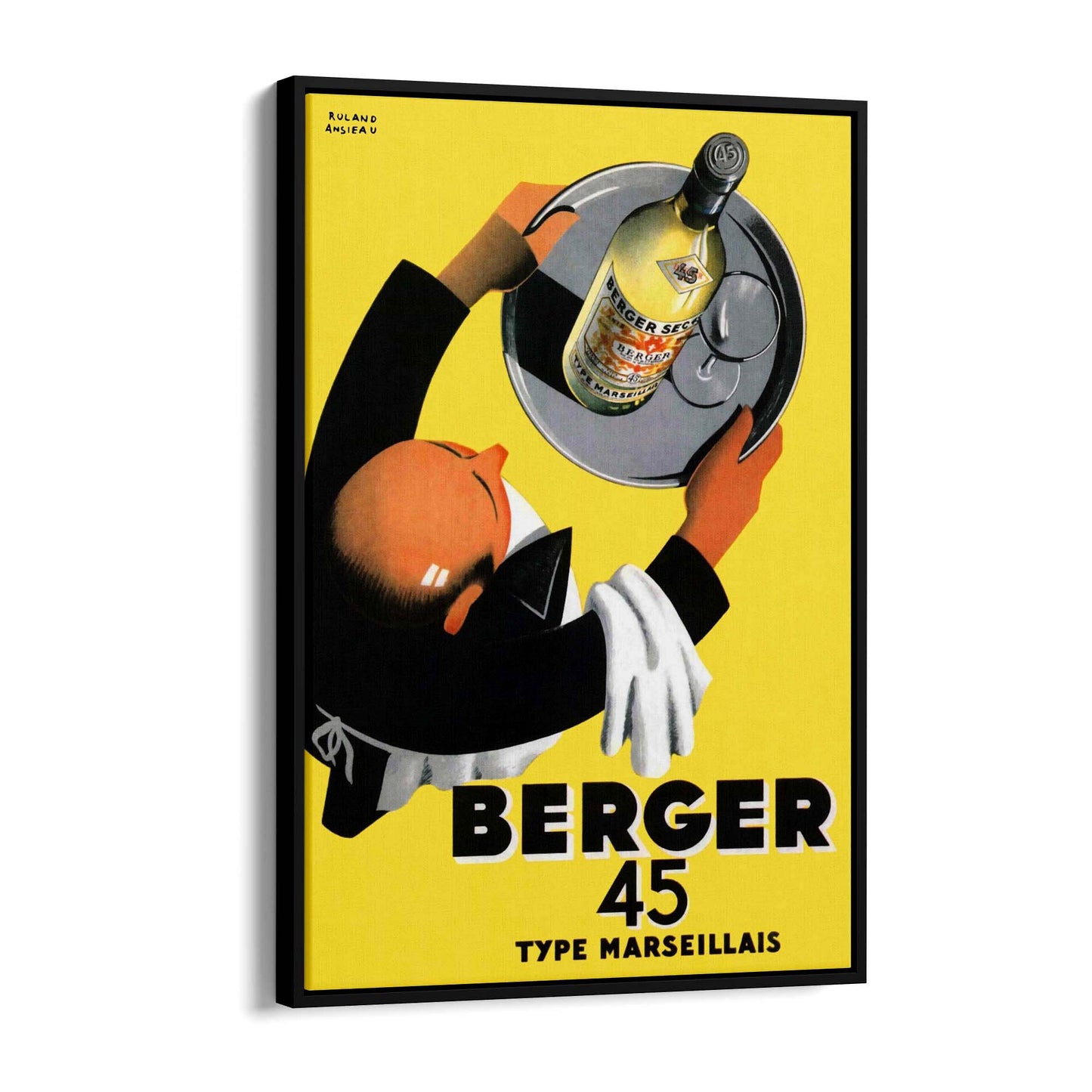 Berger 45 Vintage Advert Wall Art - The Affordable Art Company