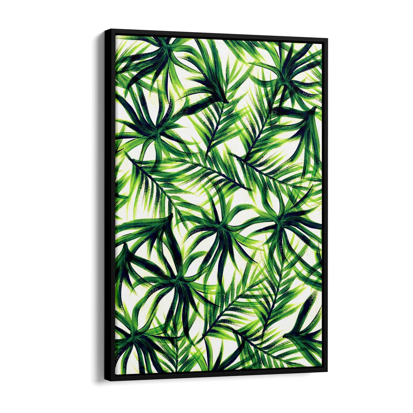 Tropical Leaf Pattern Green Plant Leaves Wall Art #5 - The Affordable Art Company