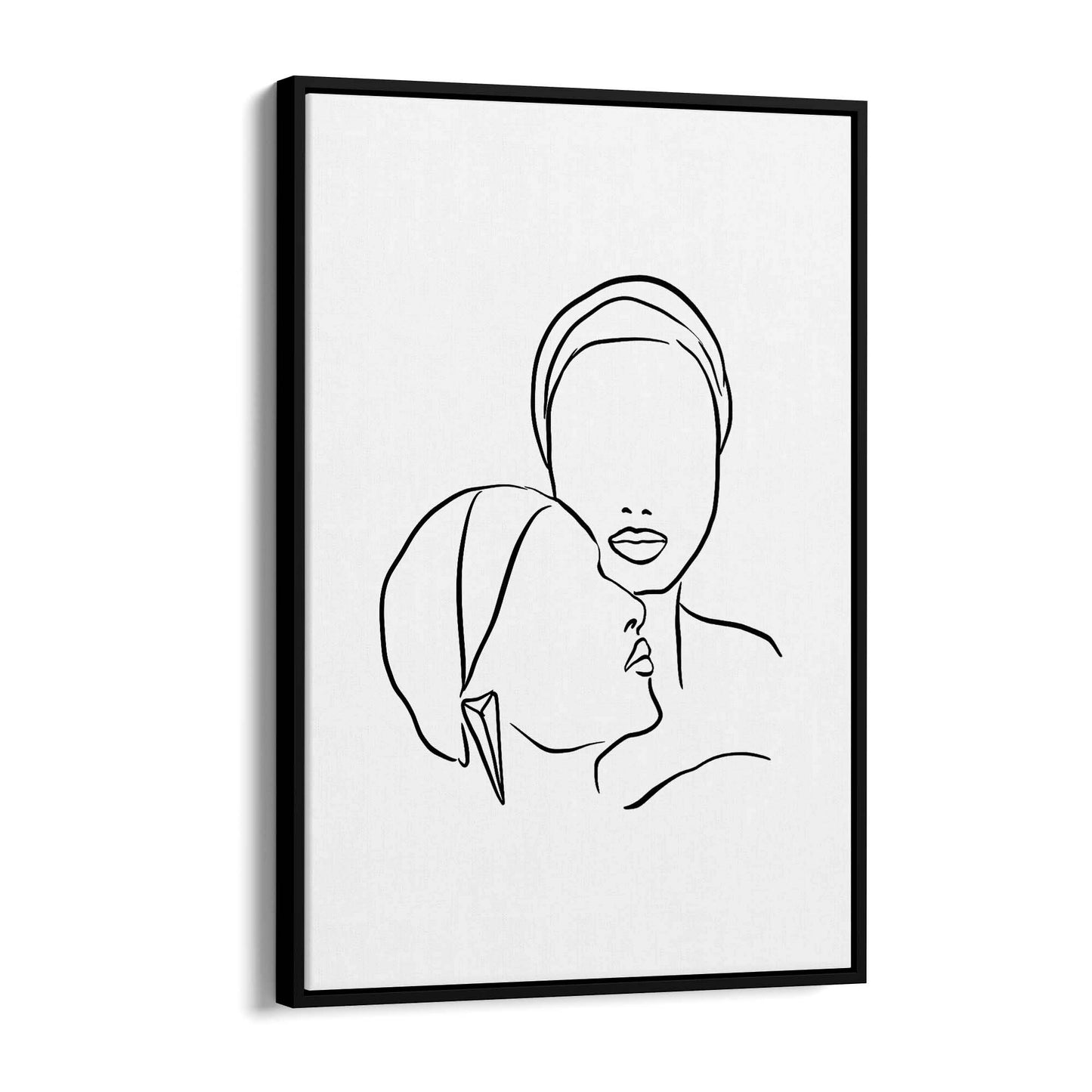 Comfort Female Line Bedroom Minimal Wall Art - The Affordable Art Company