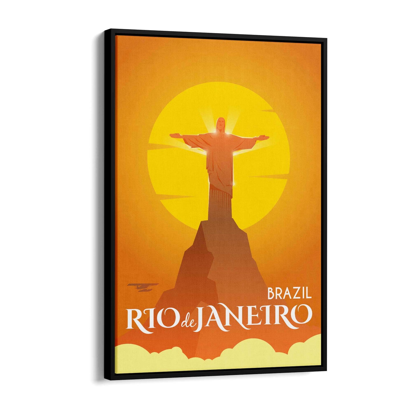 Retro Rio De Janeiro Brazil Vintage Travel Wall Art #2 - The Affordable Art Company