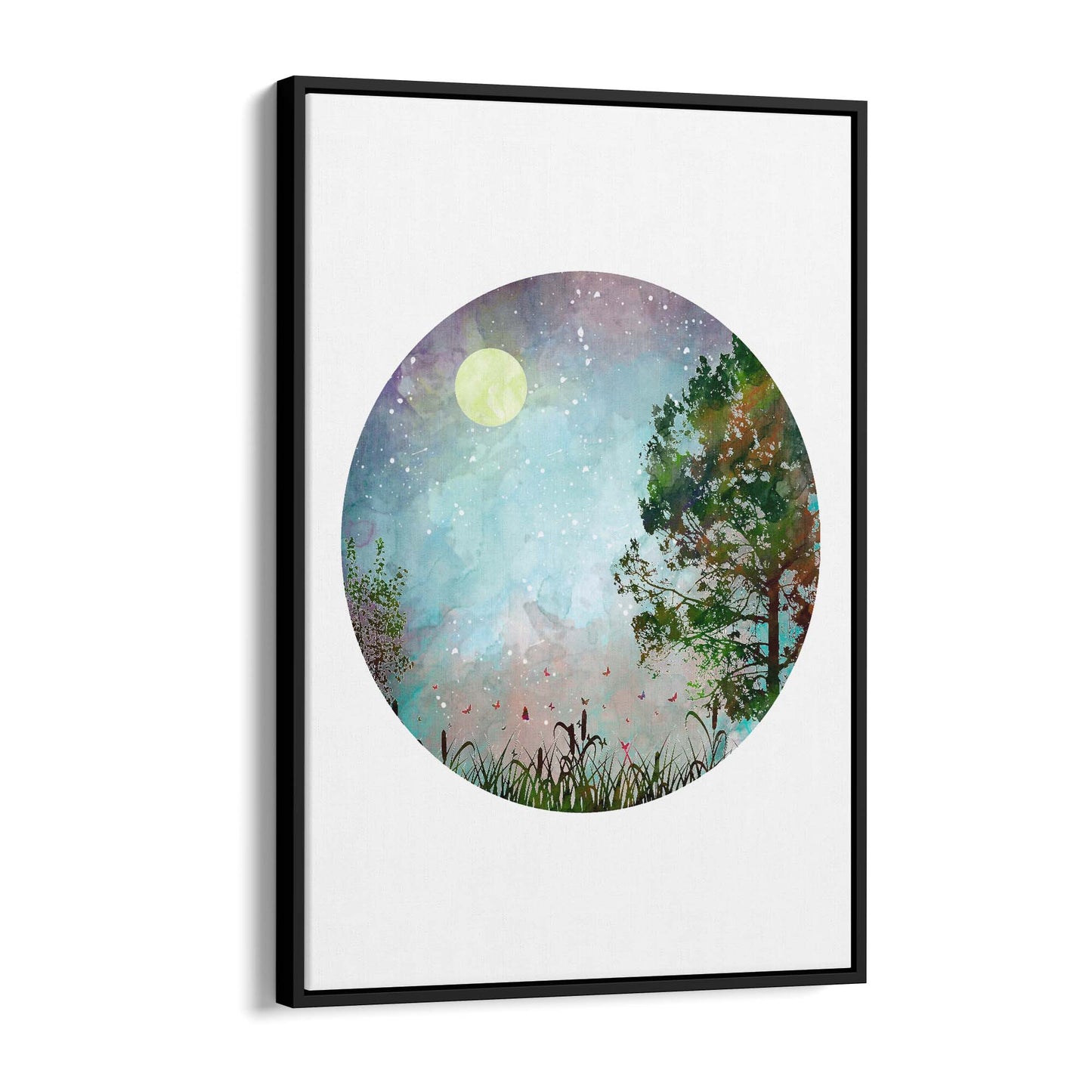 Scandi Circle Landscape Kitchen Minimal Wall Art #2 - The Affordable Art Company