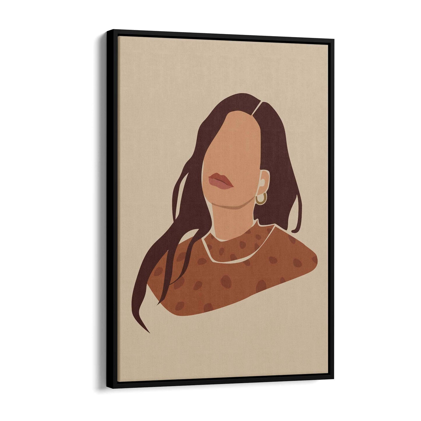 Abstract Vintage Girl Bedroom Fashion Girl Wall Art - The Affordable Art Company