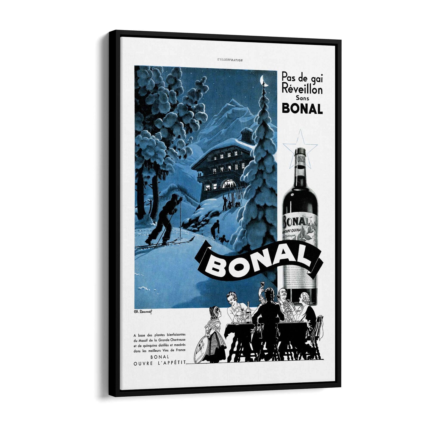 Bonal Vintage Advert Wall Art - The Affordable Art Company