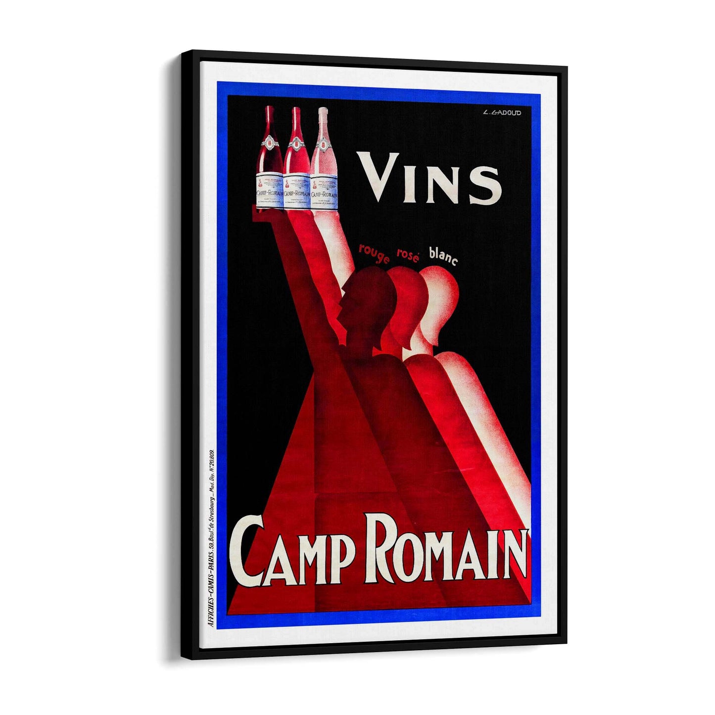 Camp Romain Vintage Drinks Advert Wall Art - The Affordable Art Company