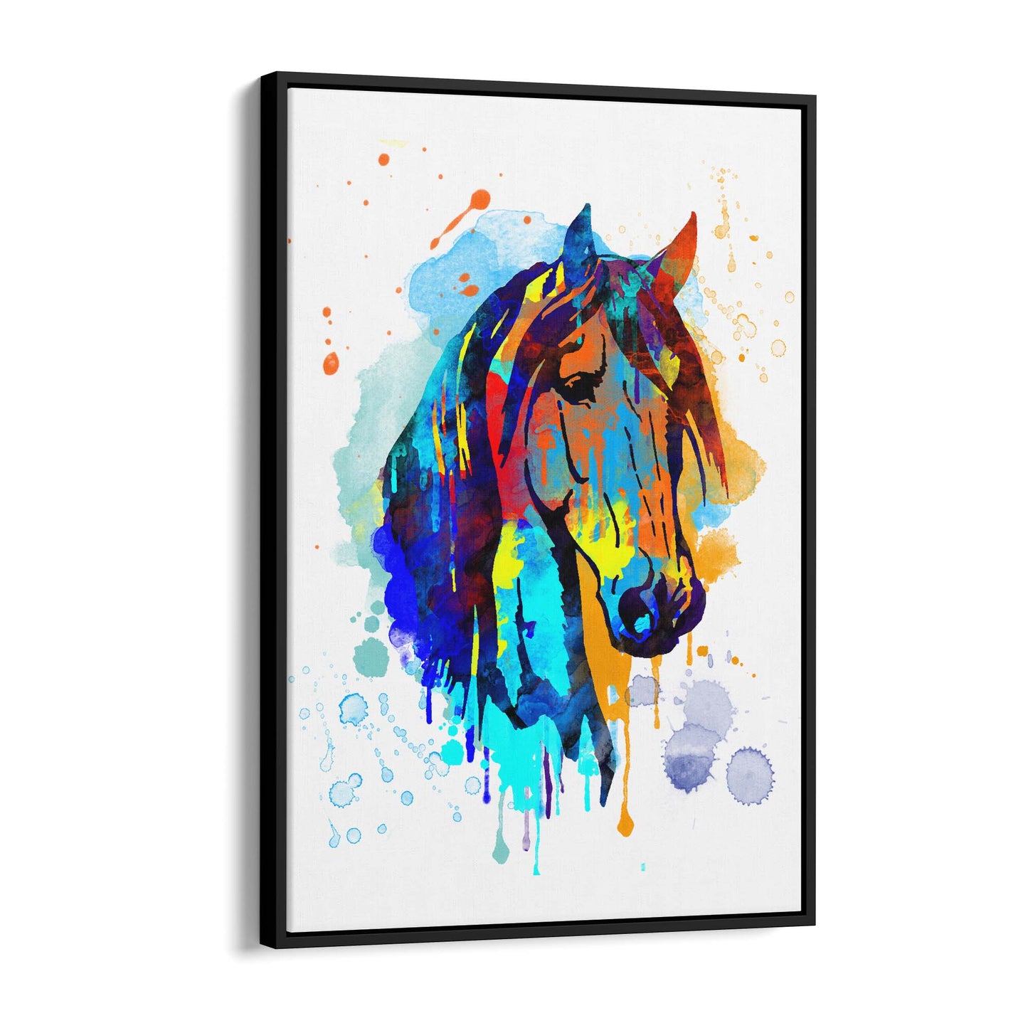 Horse Painting Girls Bedroom Colourful Wall Art #4 - The Affordable Art Company