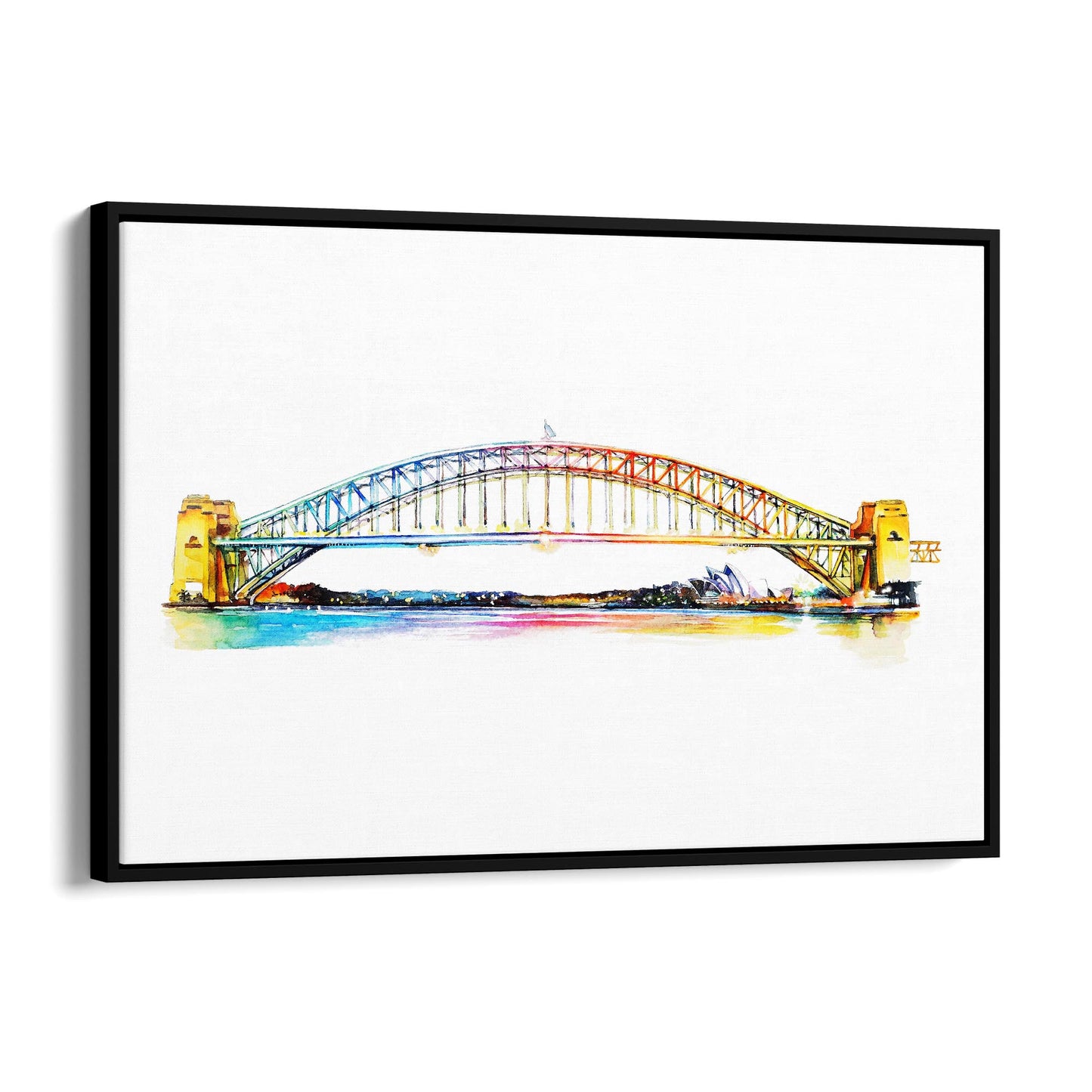 Sydney Harbour Bridge Painting Australian Wall Art - The Affordable Art Company