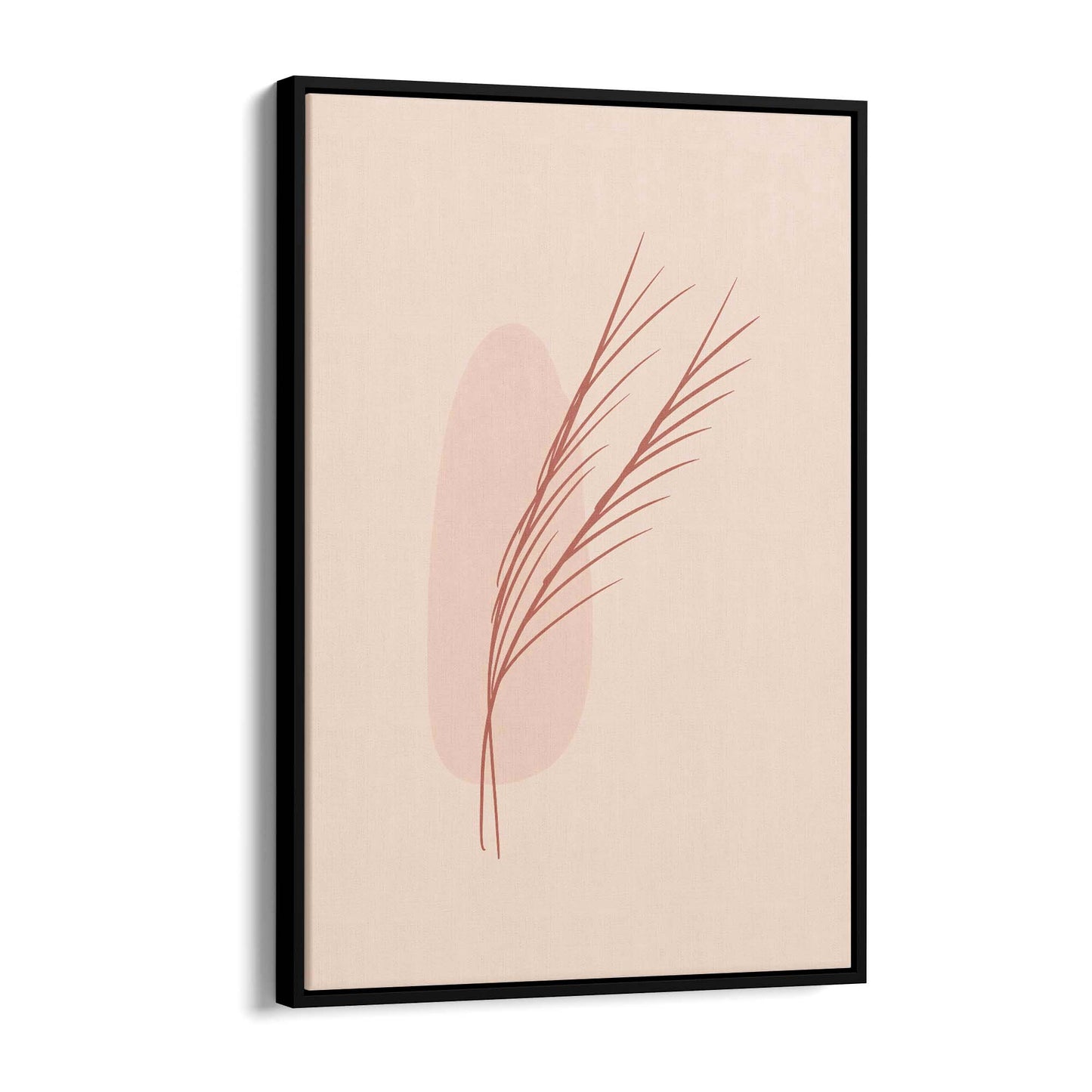 Minimal Branch Retro Pink & Pastel Wall Art - The Affordable Art Company