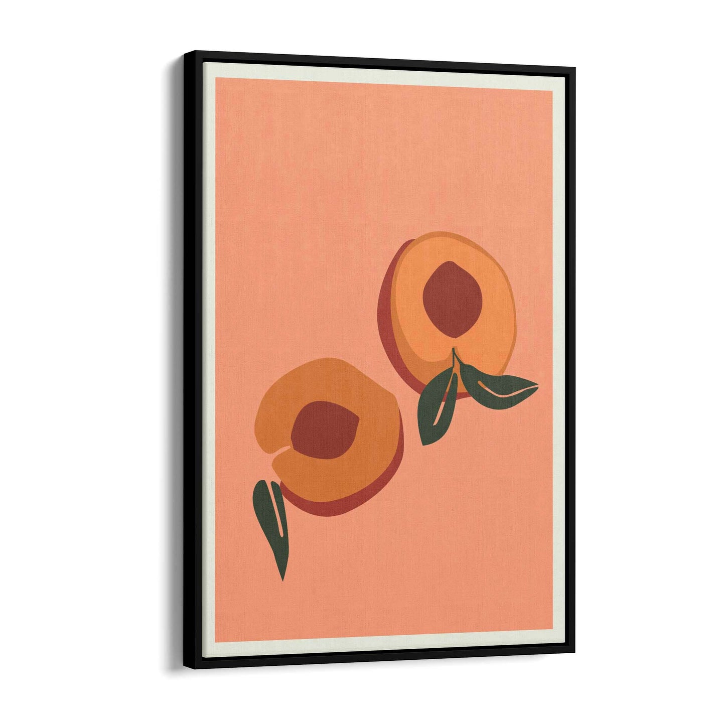 Peach Abstract Shape Minimal Design Wall Art - The Affordable Art Company