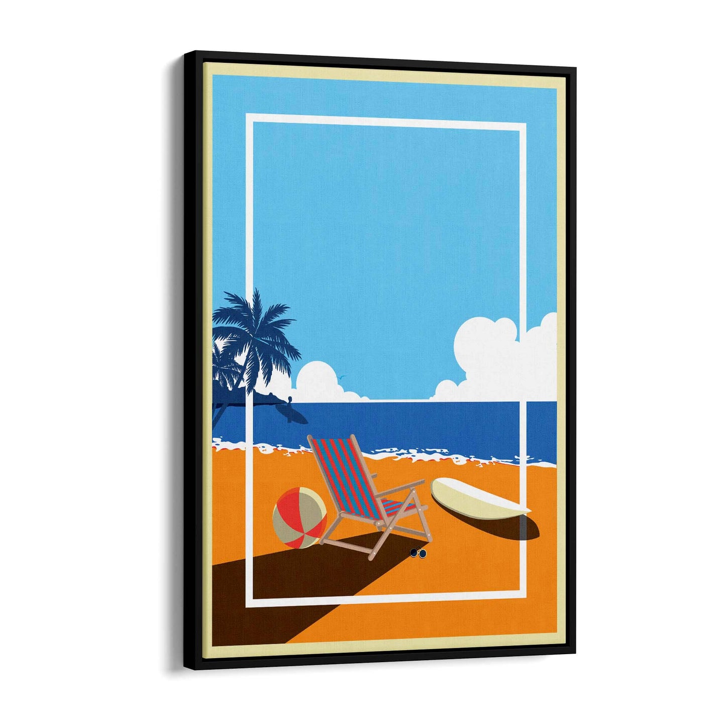 Retro Beach Summer Fashion Fun Glamour Wall Art #5 - The Affordable Art Company