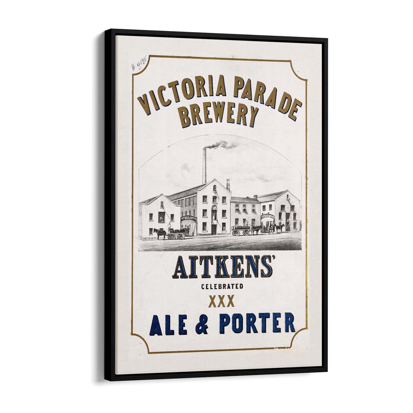 Victoria Parade Brewery Melbourne Vintage Wall Art - The Affordable Art Company