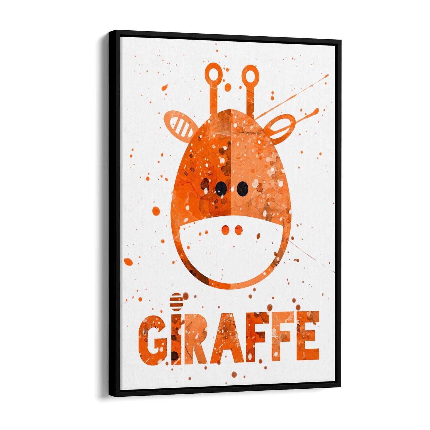 Cute Giraffe Nursery Babys Bedroom Wall Art - The Affordable Art Company