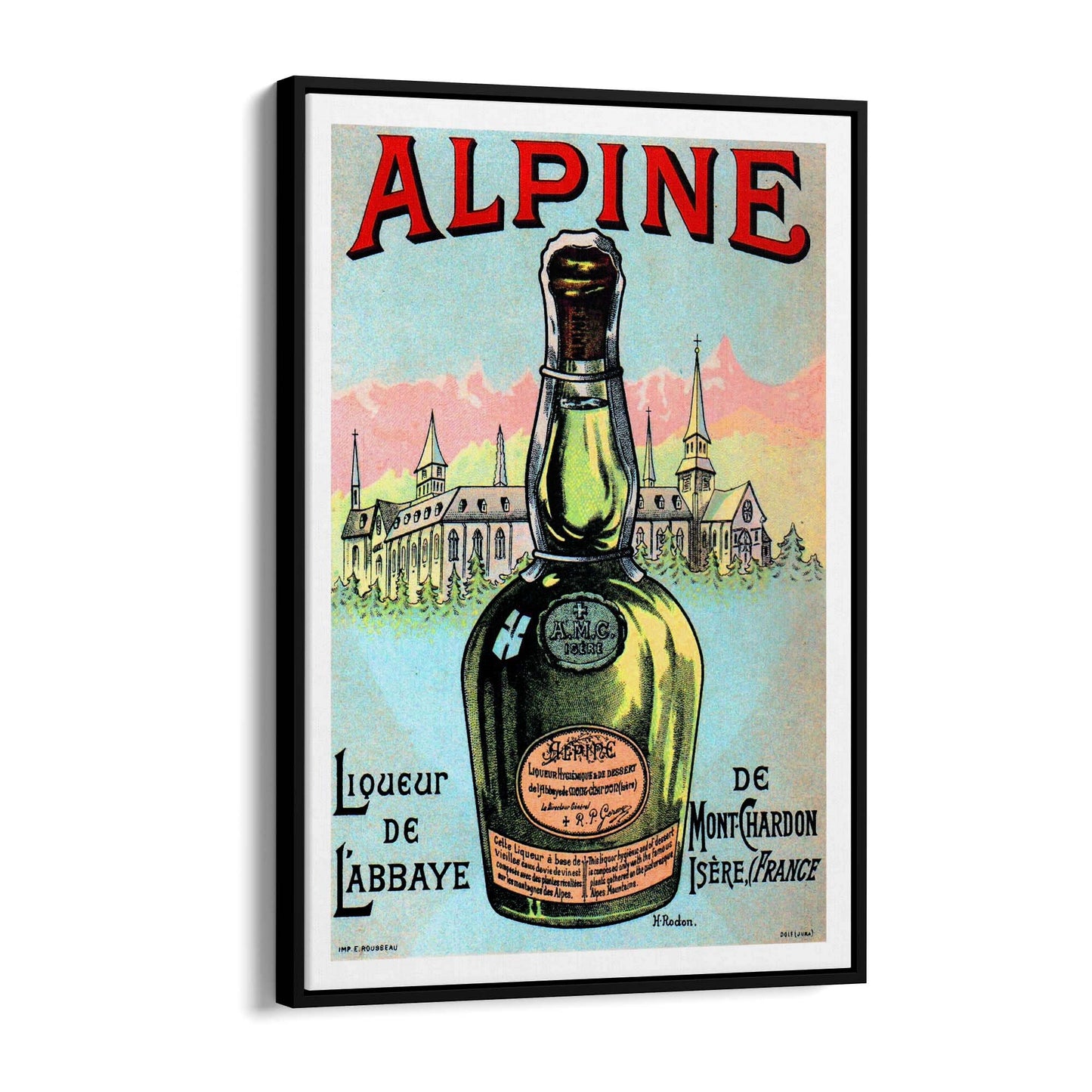 Alpine Liqueur Vintage Advert Wall Art - The Affordable Art Company