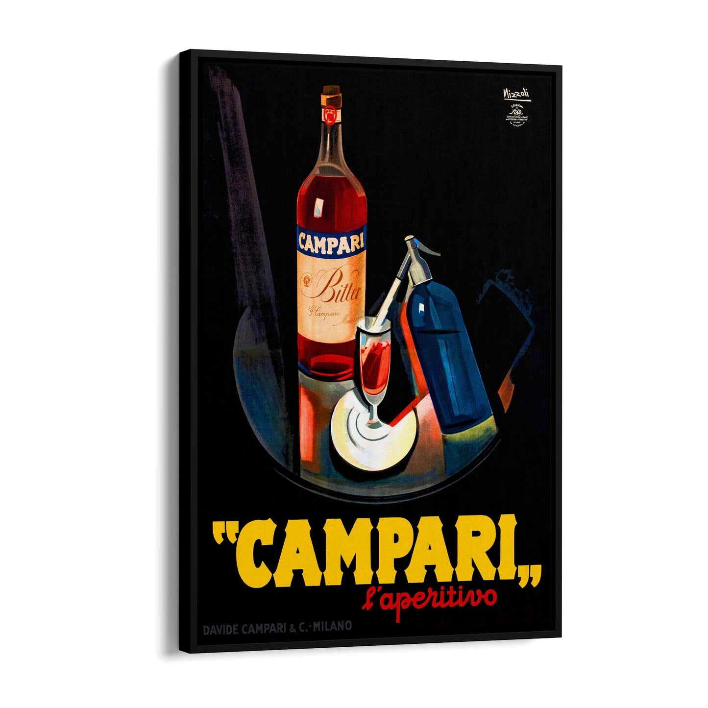 Vintage Campari Advert Italian Restaurant Wall Art #3 - The Affordable Art Company