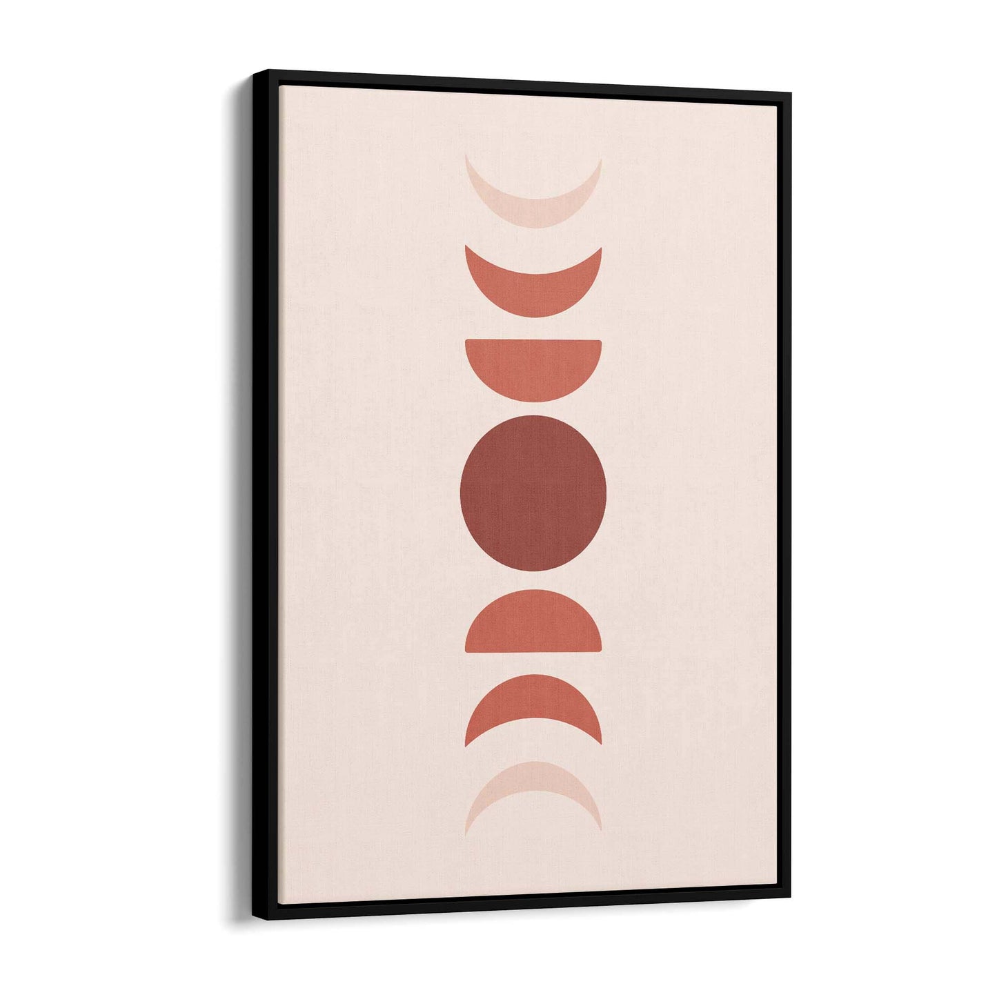 Minimal Moon Phase Retro Pink & Pastel Wall Art #2 - The Affordable Art Company