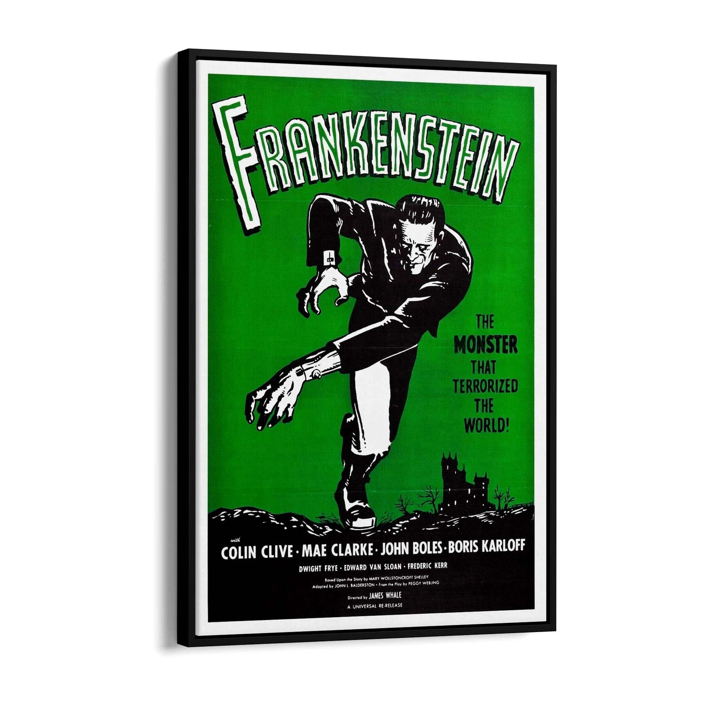 Frankenstein Movie Advert Hollywood Film Wall Art - The Affordable Art Company