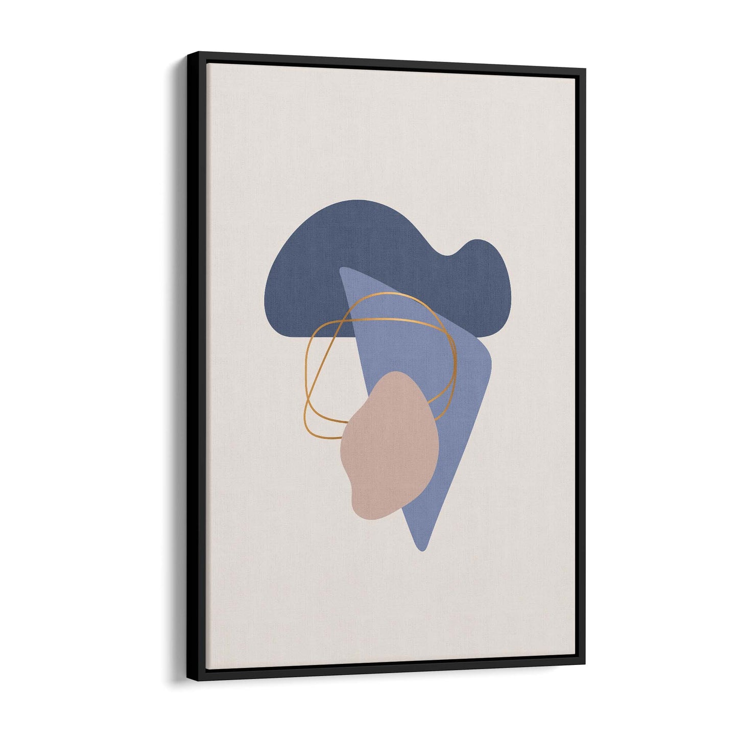 Pale Abstract Shapes Wall Art #2 - The Affordable Art Company
