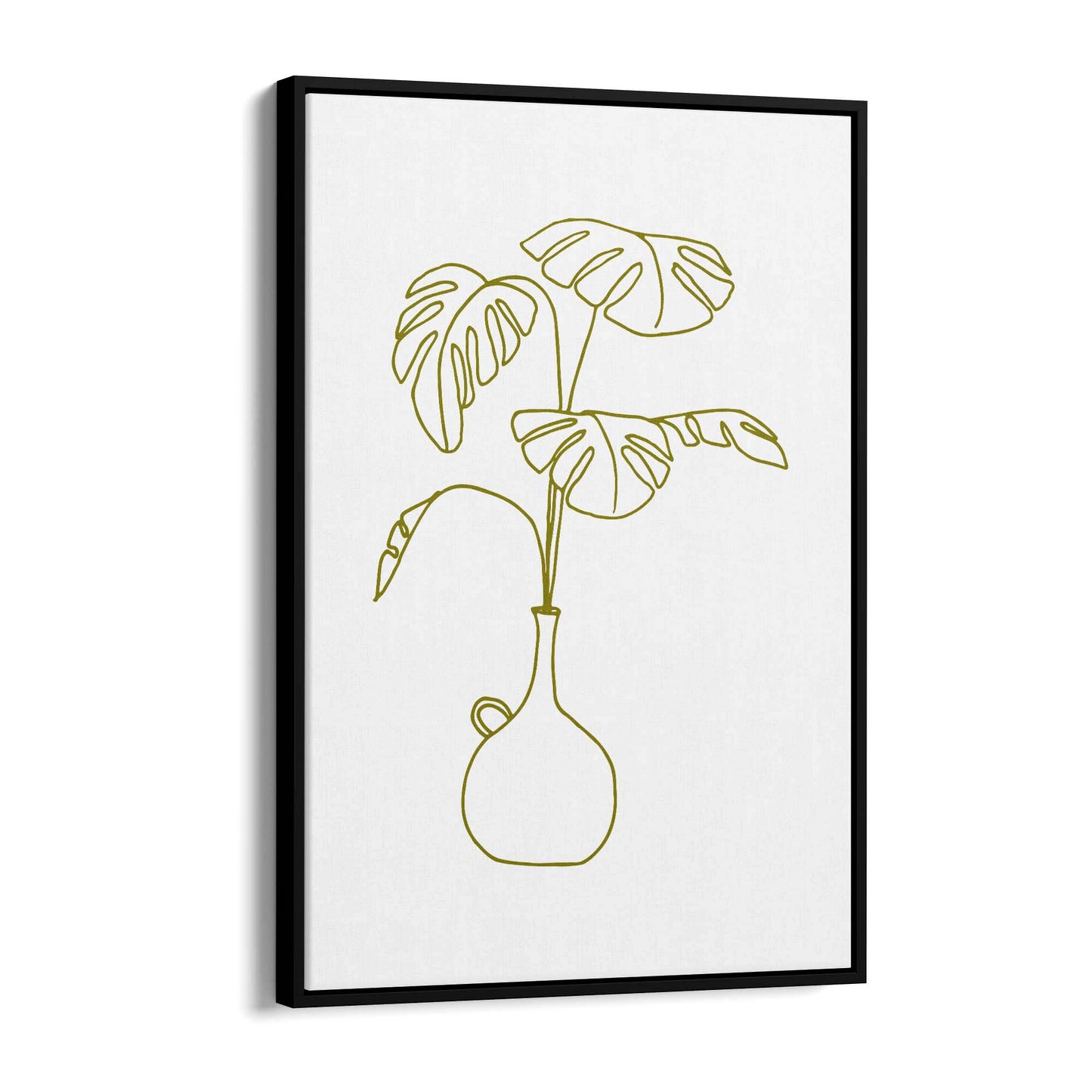 Abstract House Plant Minimal Living Room Wall Art #14 - The Affordable Art Company