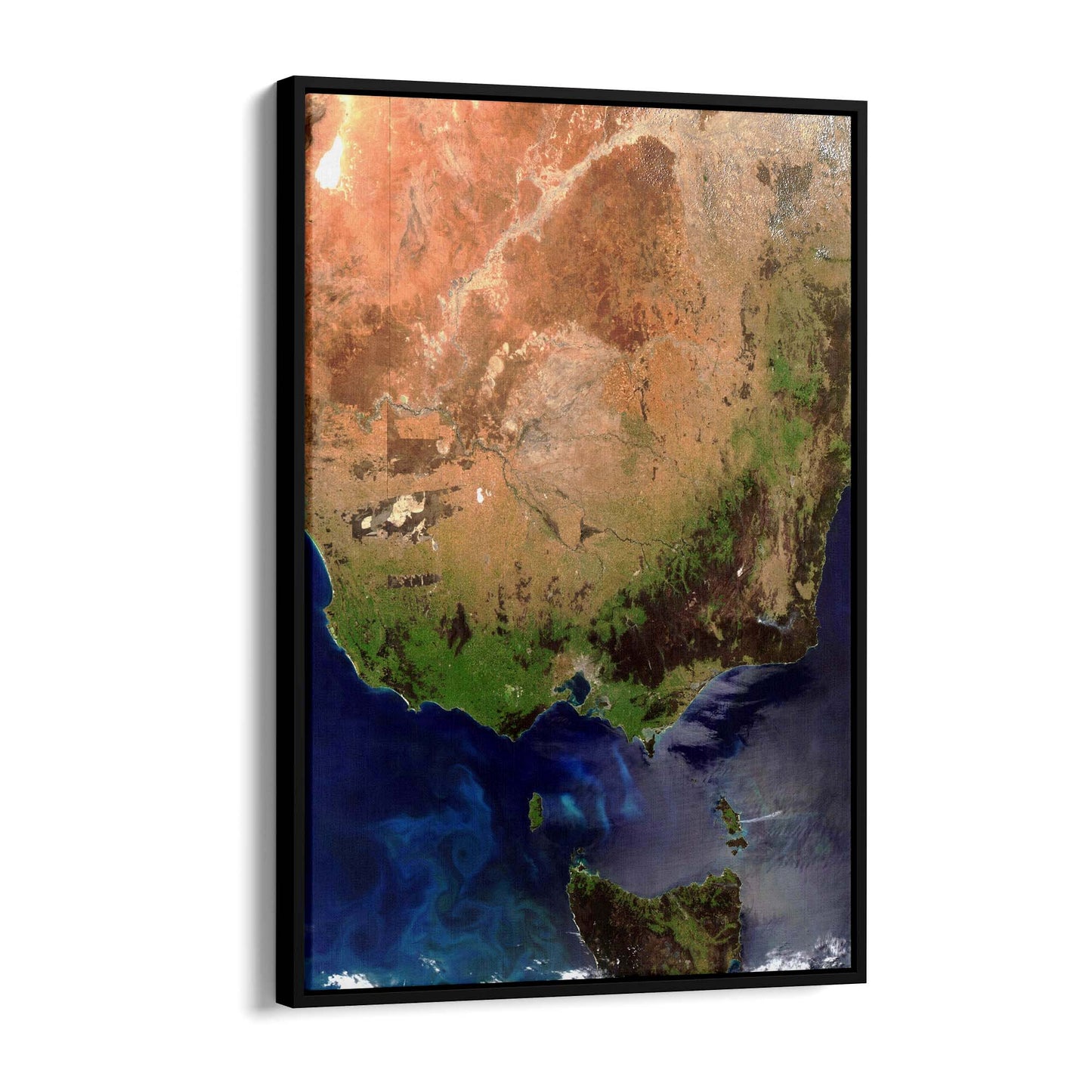 Victoria, Australia Satellite Photograph Wall Art - The Affordable Art Company