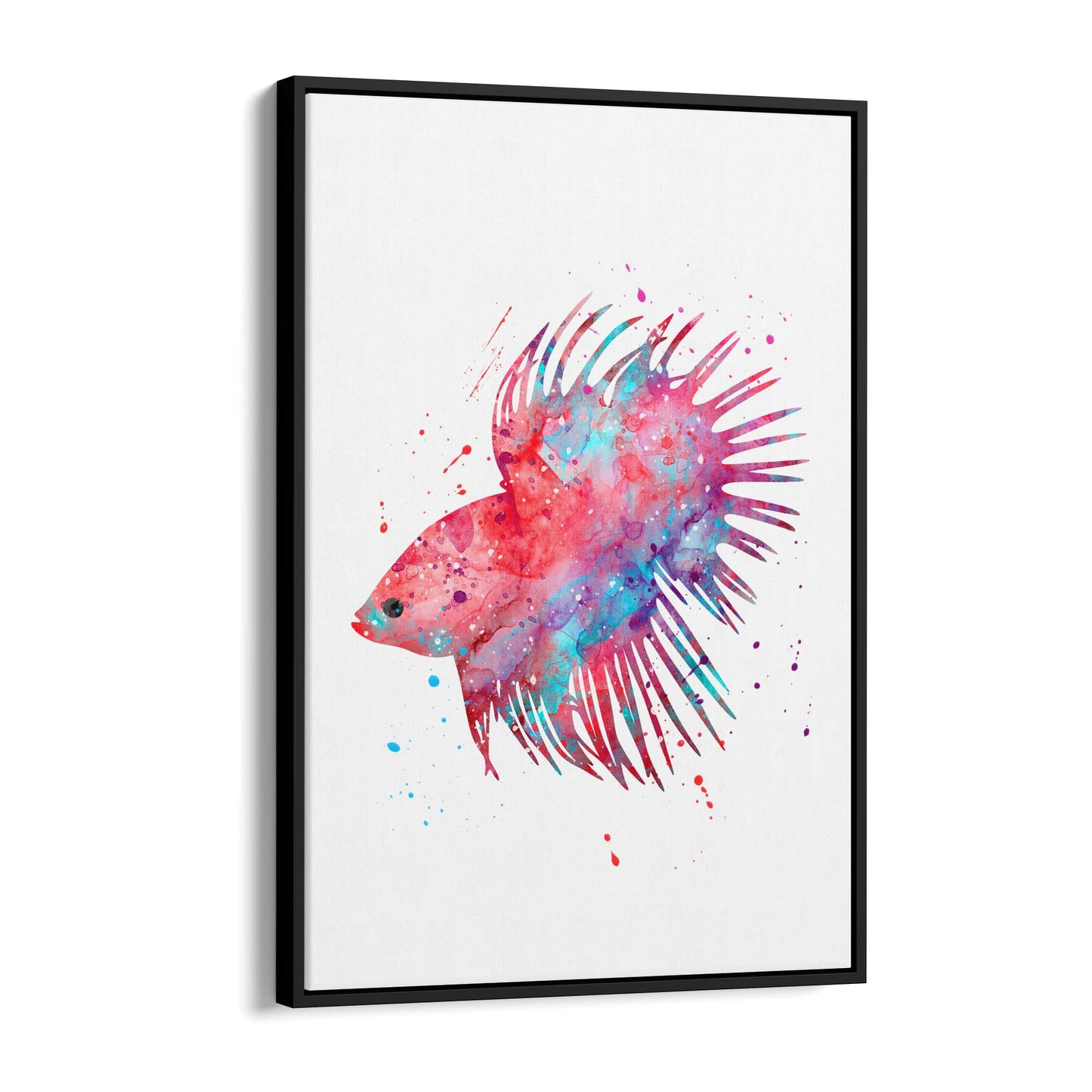 Cute Clown Fish Painting Nursery Sealife Wall Art - The Affordable Art Company