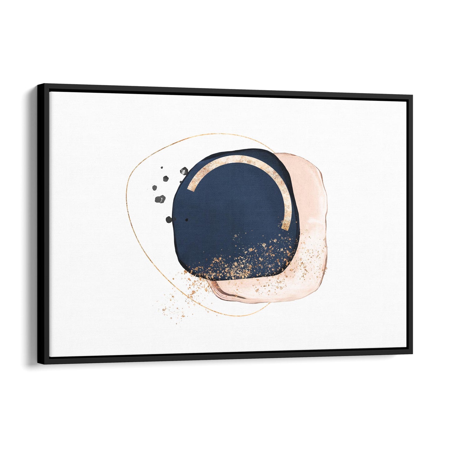 Blue Abstract Painting Minimal Modern Wall Art #11 - The Affordable Art Company