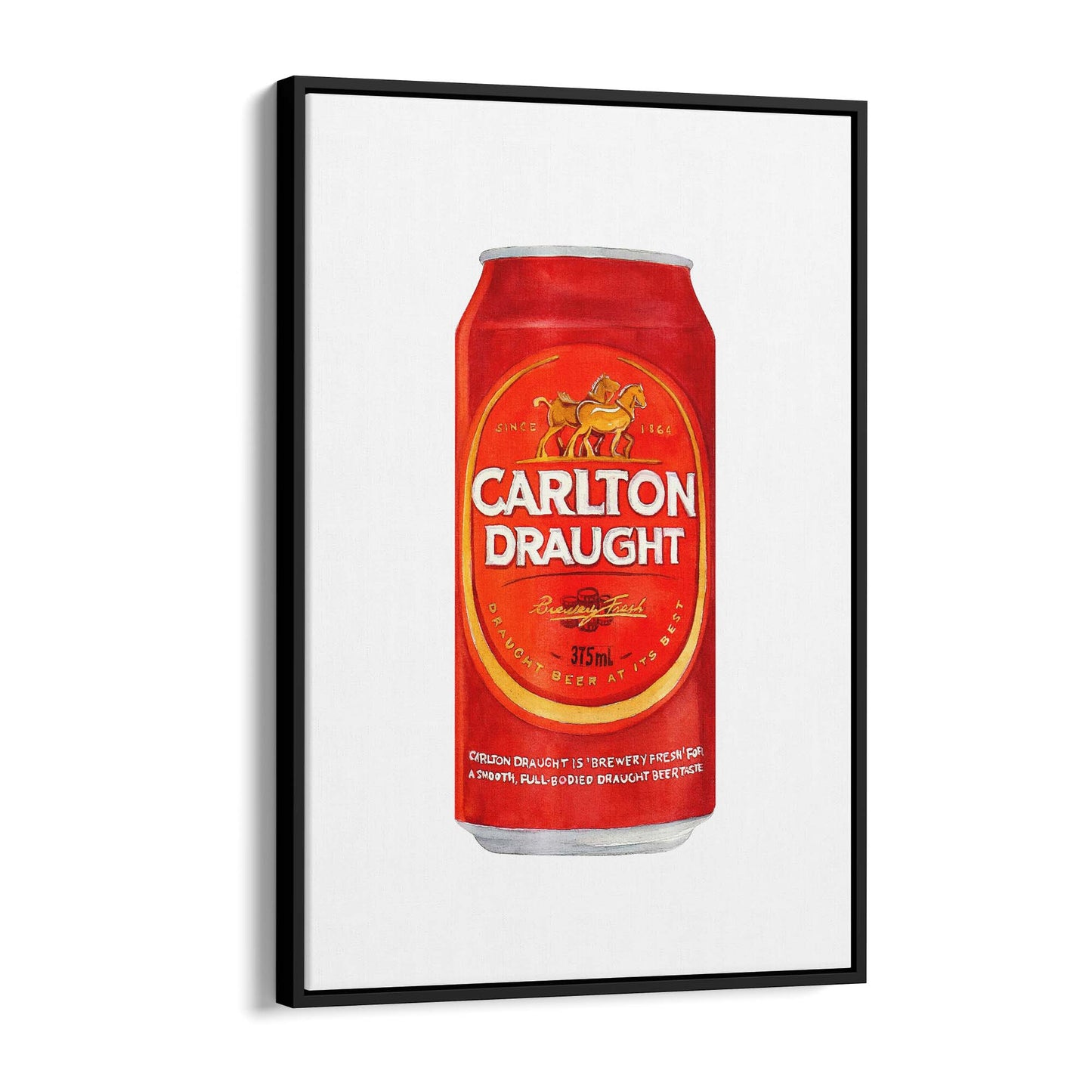 Carlton Draught Tinnie Painting Man Cave Gift Art - The Affordable Art Company