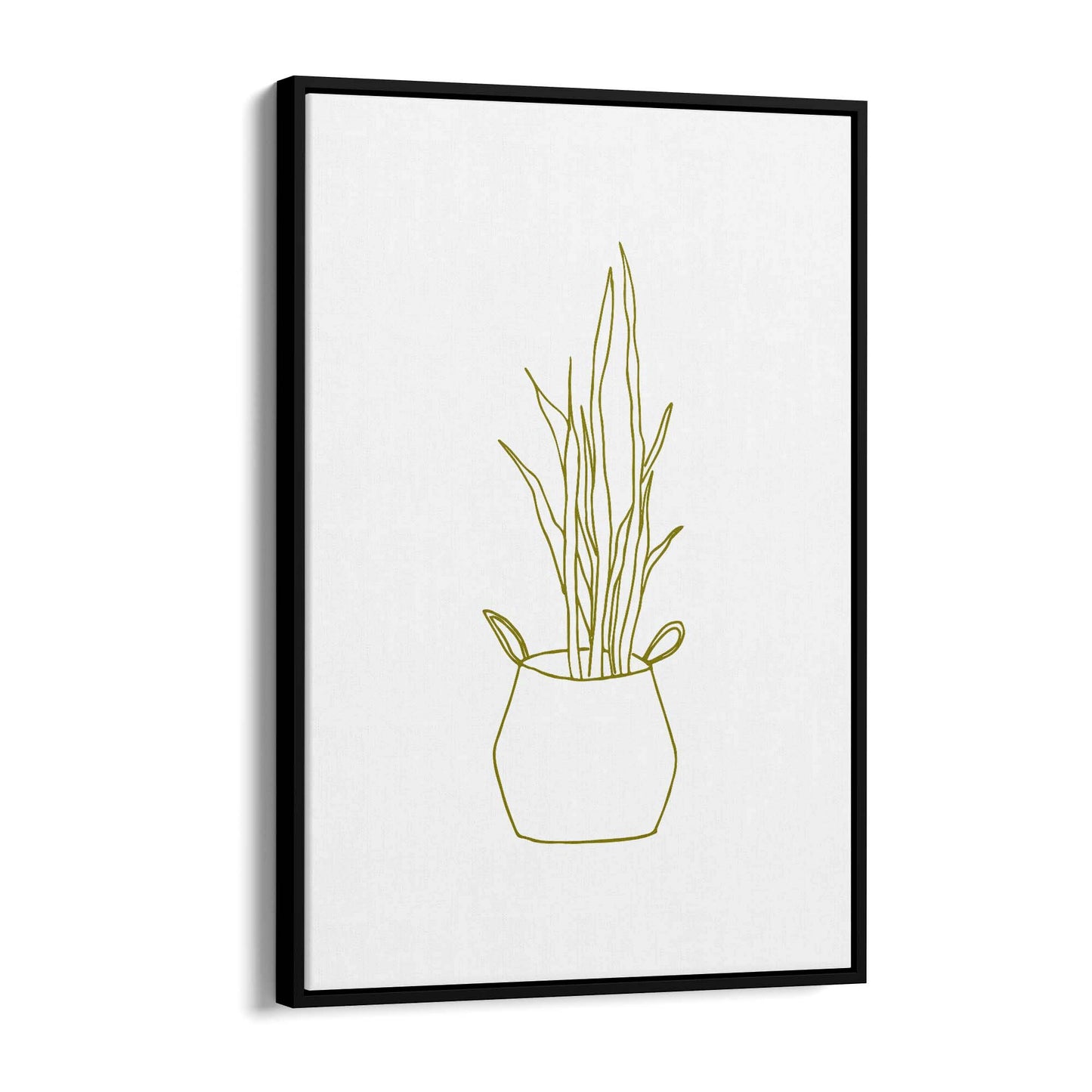 Abstract House Plant Minimal Living Room Wall Art #30 - The Affordable Art Company