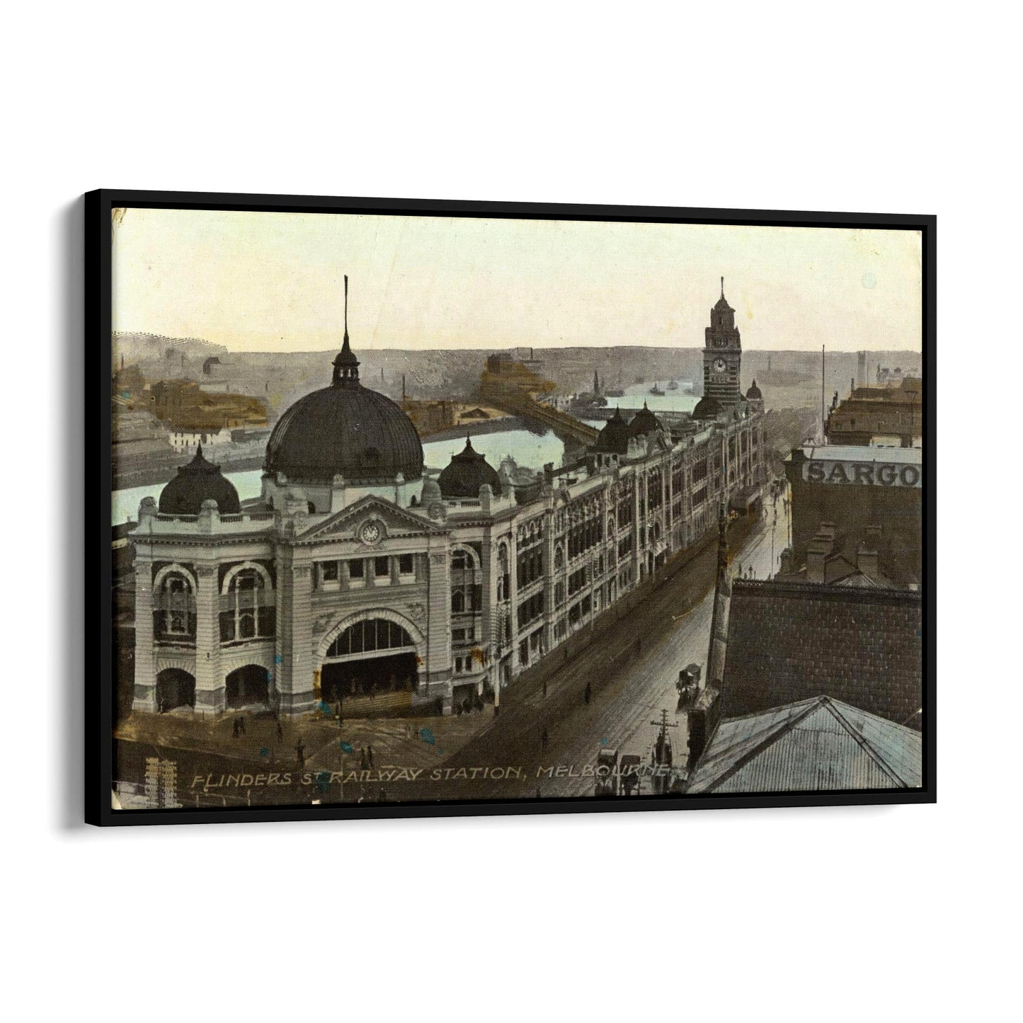 Flinders St Station Melbourne Vintage Photograph Art #3 - The Affordable Art Company