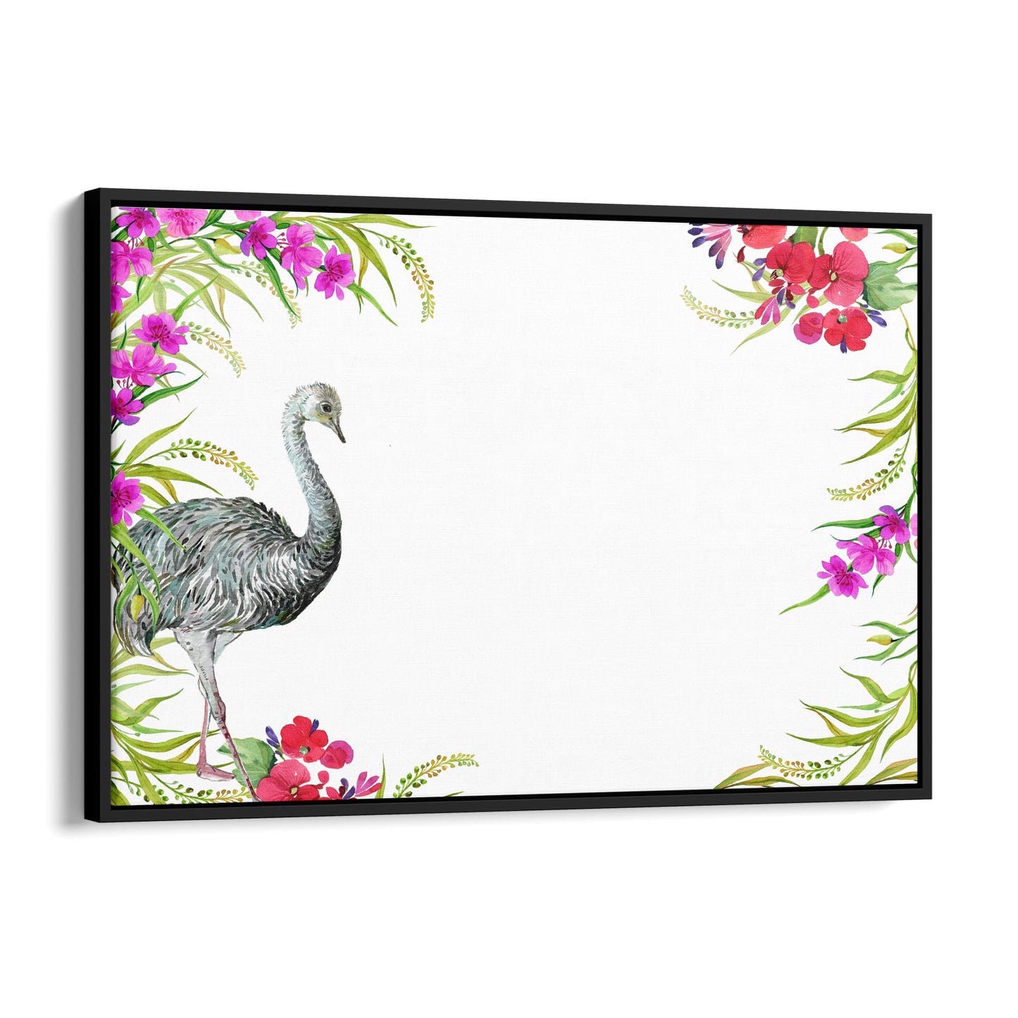 Australian Emu Painting Animal Nursery Wall Art #1 - The Affordable Art Company